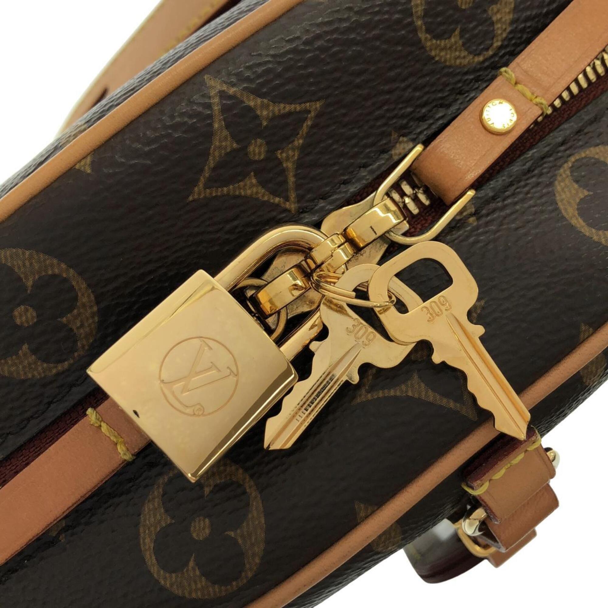 Louis Vuitton Brown Coated Canvas Shoulder Bag (Pre-Owned)