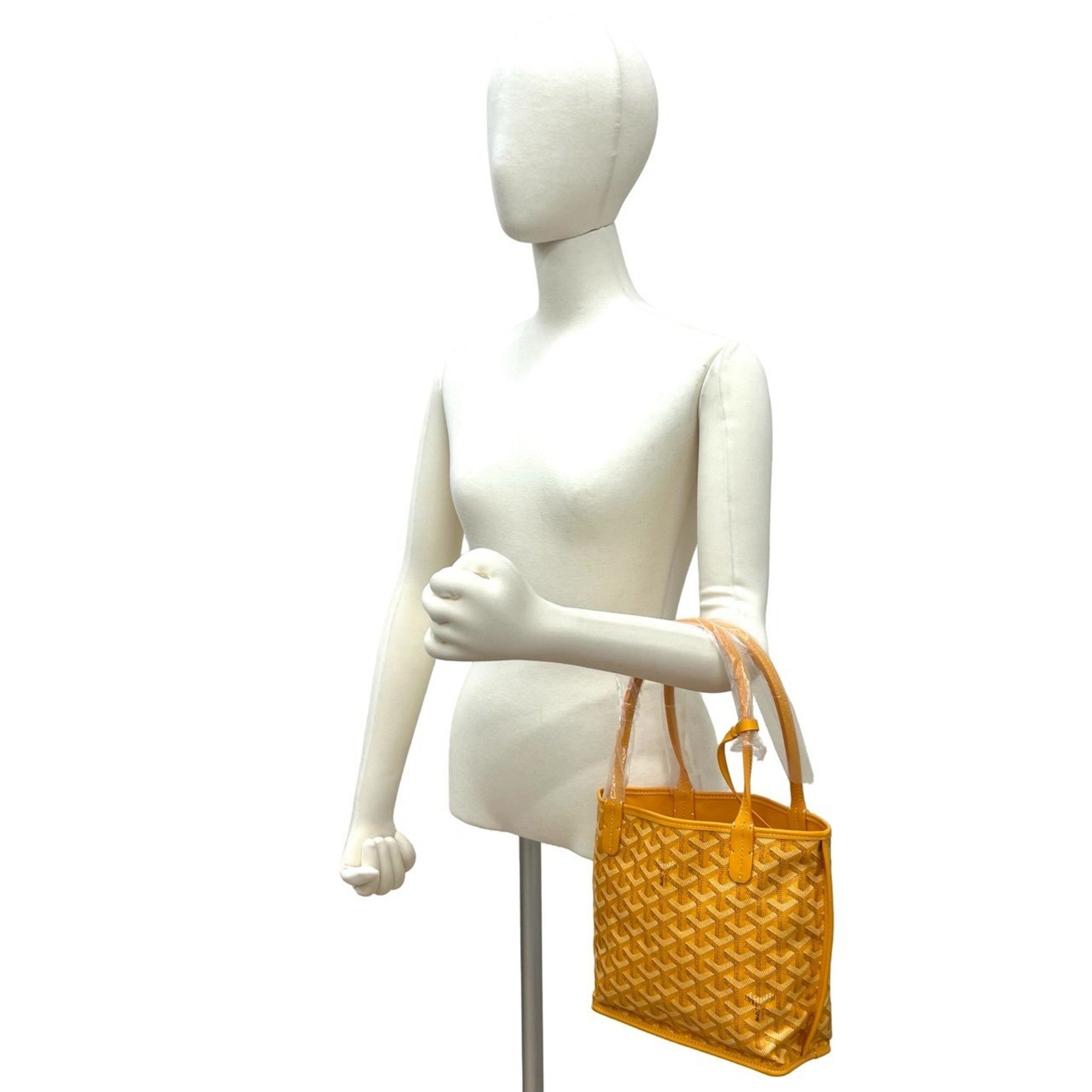 Goyard Yellow Leather Handbag Pouch Tote Bag (Pre-Owned)