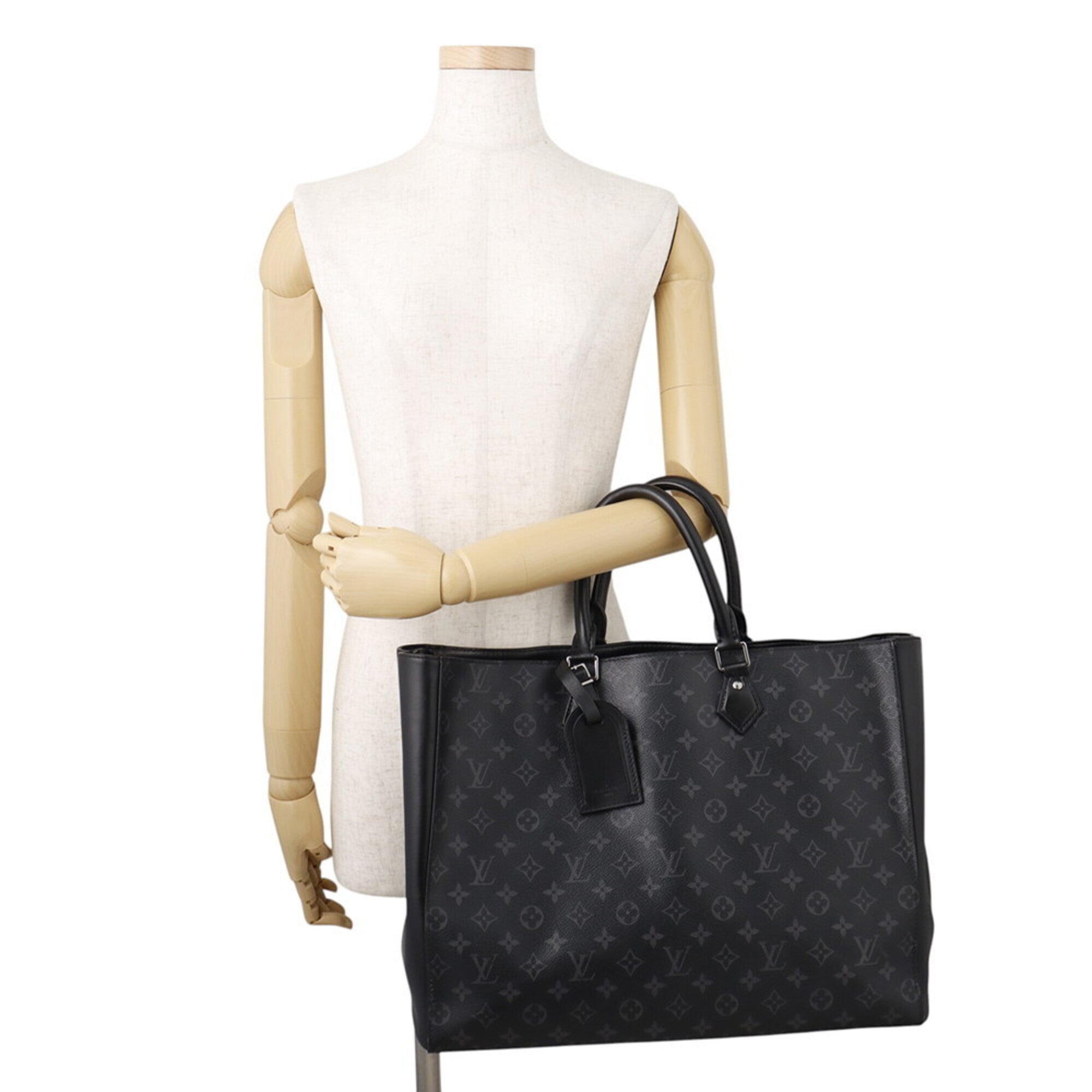 Louis Vuitton Black Monogram Eclipse Noir Monogram Eclipse Handbag Tote Bag (Pre-Owned)