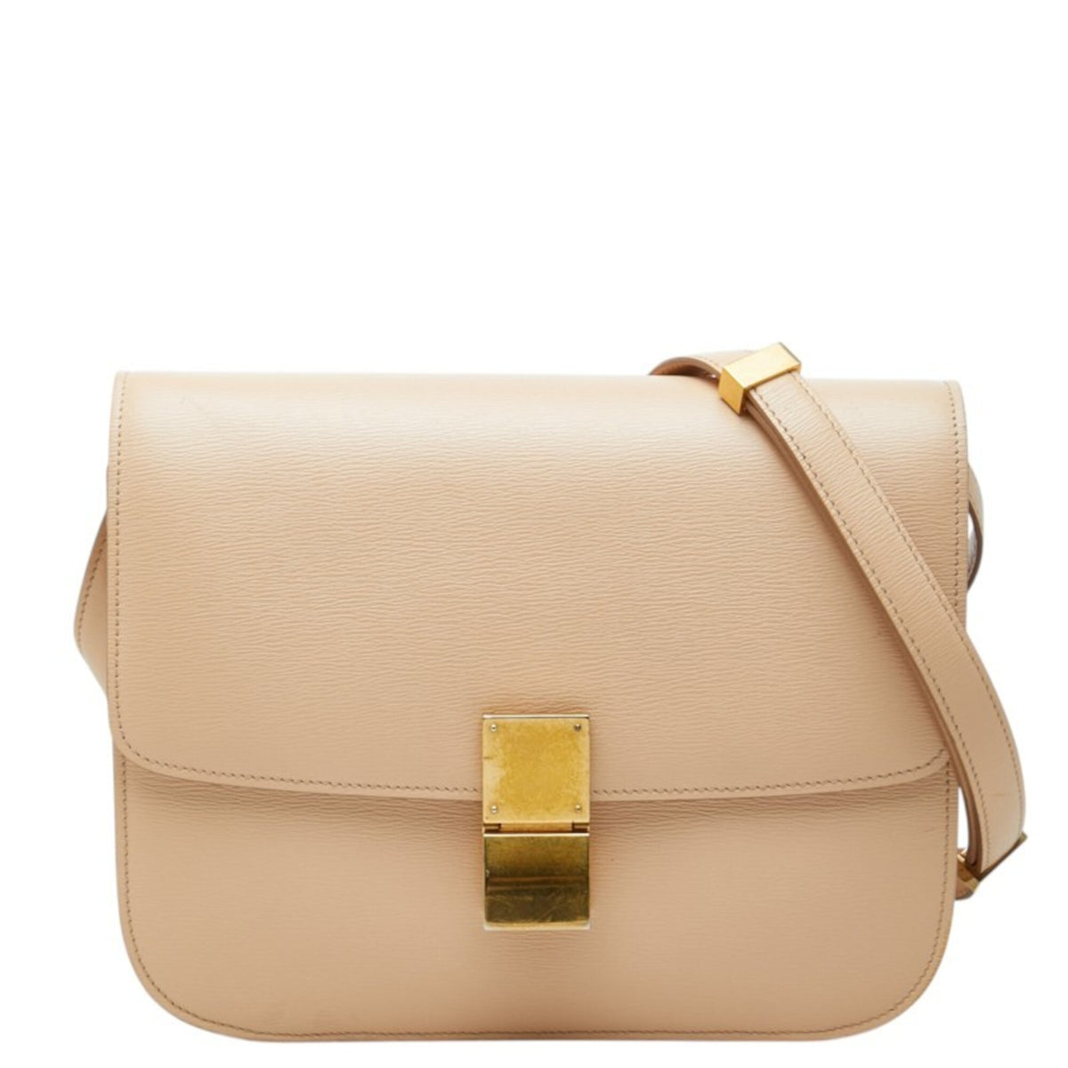 Celine Beige Leather Shoulder Bag (Pre-Owned)