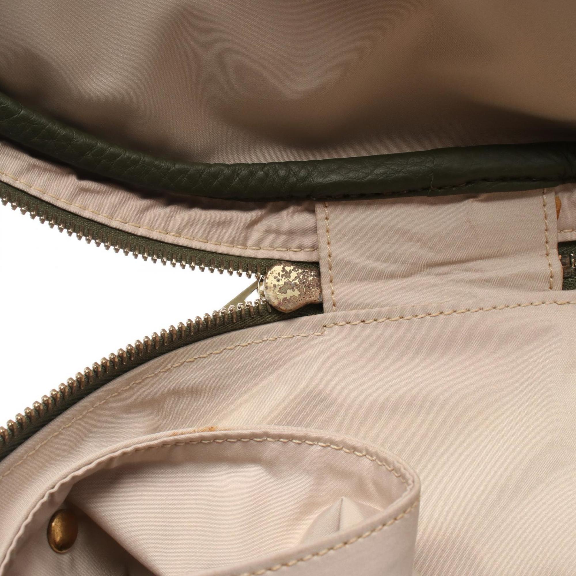 Hermes Intercity Khaki Taurillon Clemence Leather Handbag (Pre-Owned)