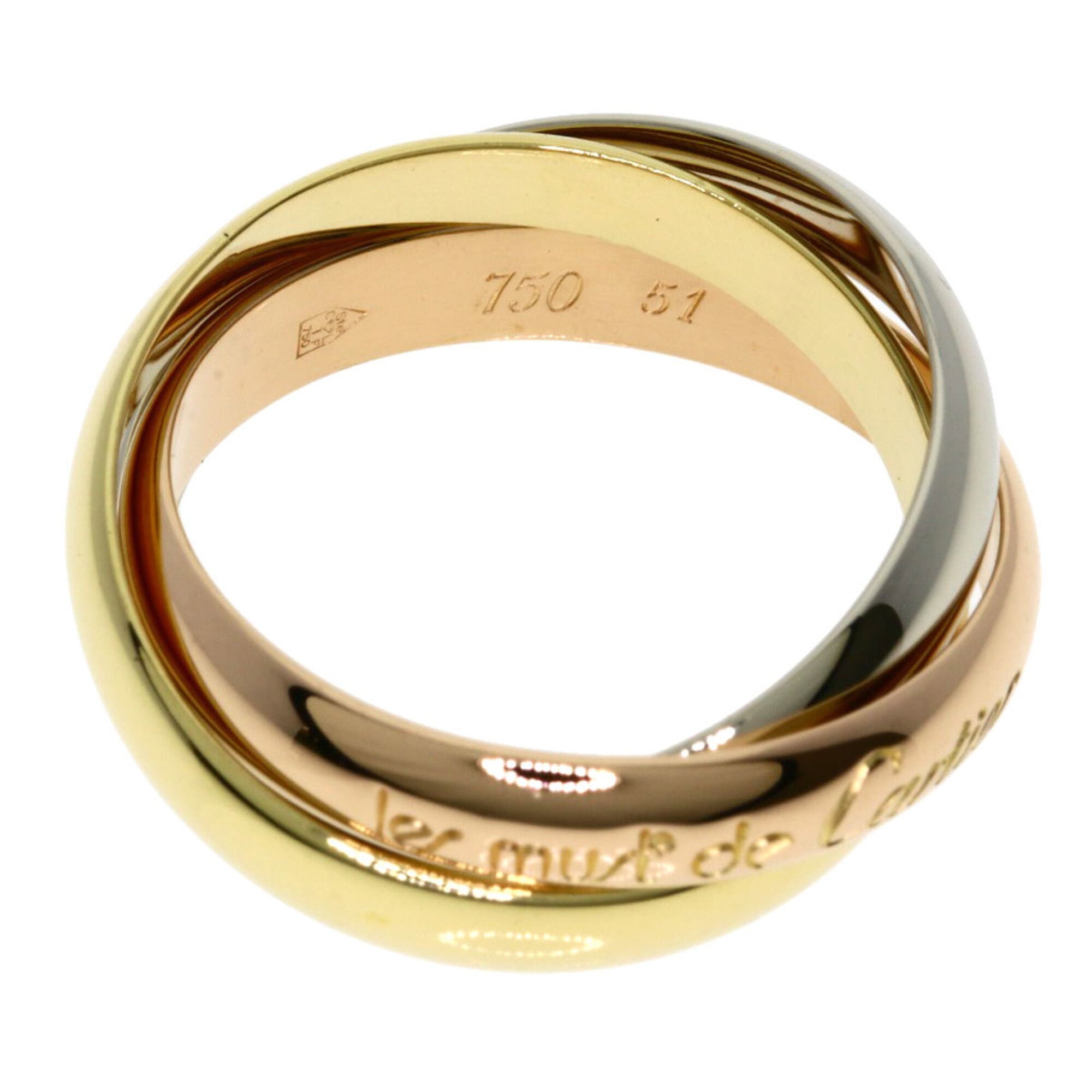 Cartier Yellow Gold (18K) Pink Gold (18K) White Gold (18K) Band Ring (Pre-Owned)