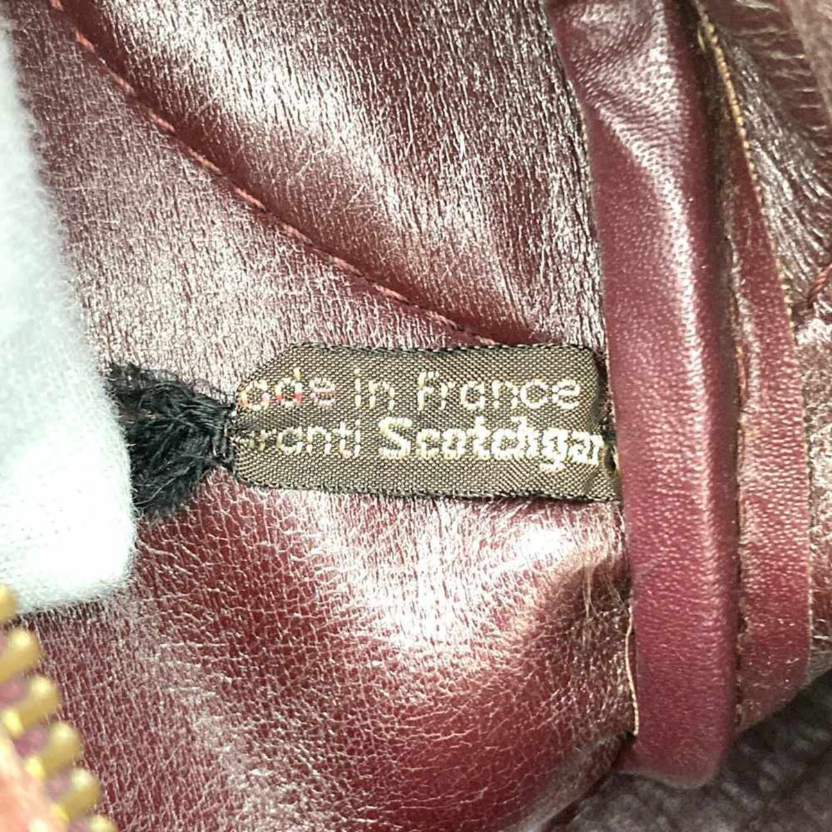 Christian Dior Red Color Wine Trotter Canvas Leather Boston Bag (Pre-Owned)