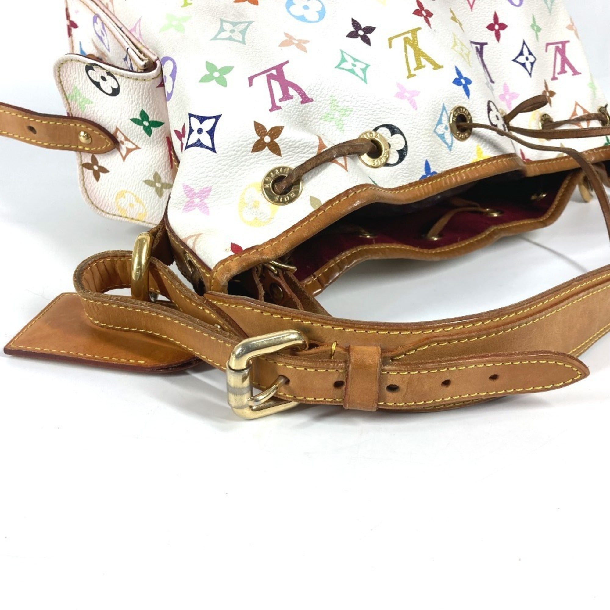Louis Vuitton Blanc Multi-Color White Monogram Multicolore Shoulder Bag (Pre-Owned)