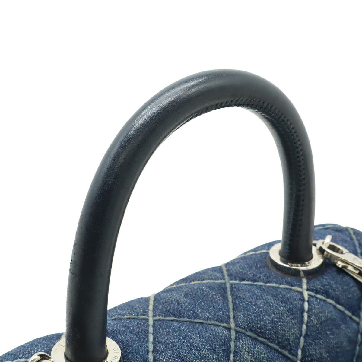 Chanel Wild Stitch Blue Denim Leather Handbag (Pre-Owned)