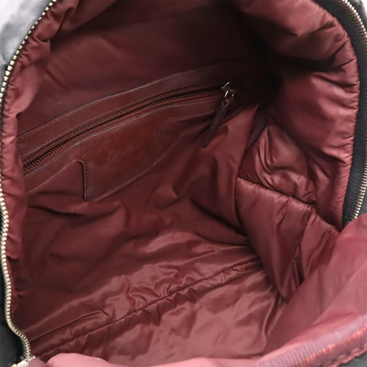 Chanel Black Bordeaux Nylon Leather Backpack (Pre-Owned)