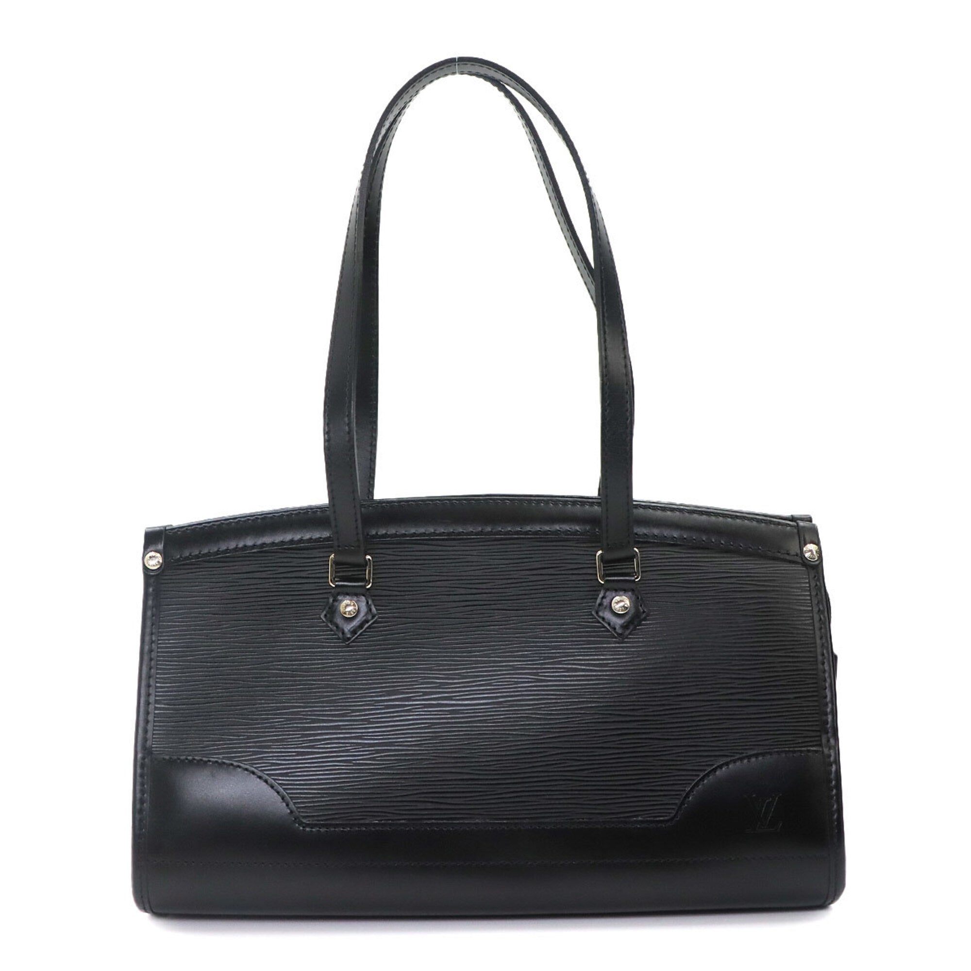 Louis Vuitton Noir Epi Leather Handbag Shoulder Bag (Pre-Owned)