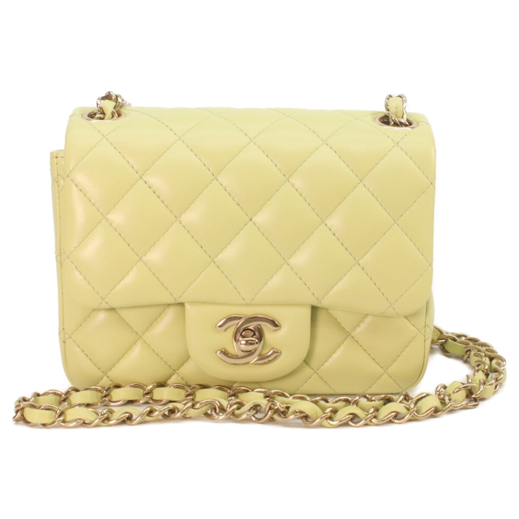 Chanel Gold Leather Shoulder Bag (Pre-Owned)