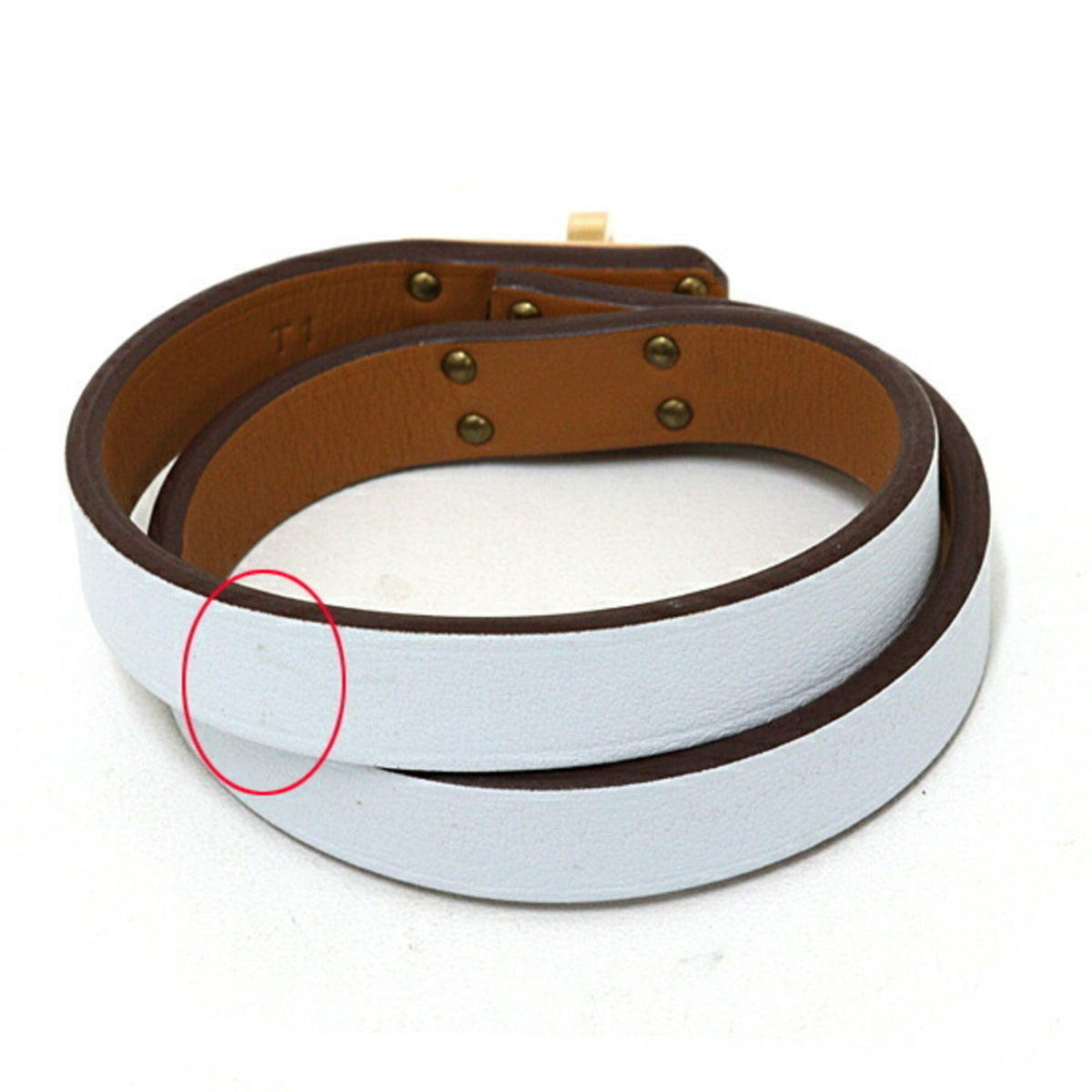 Hermes Kelly Metal Swift Leather Charm Bracelet (Pre-Owned)