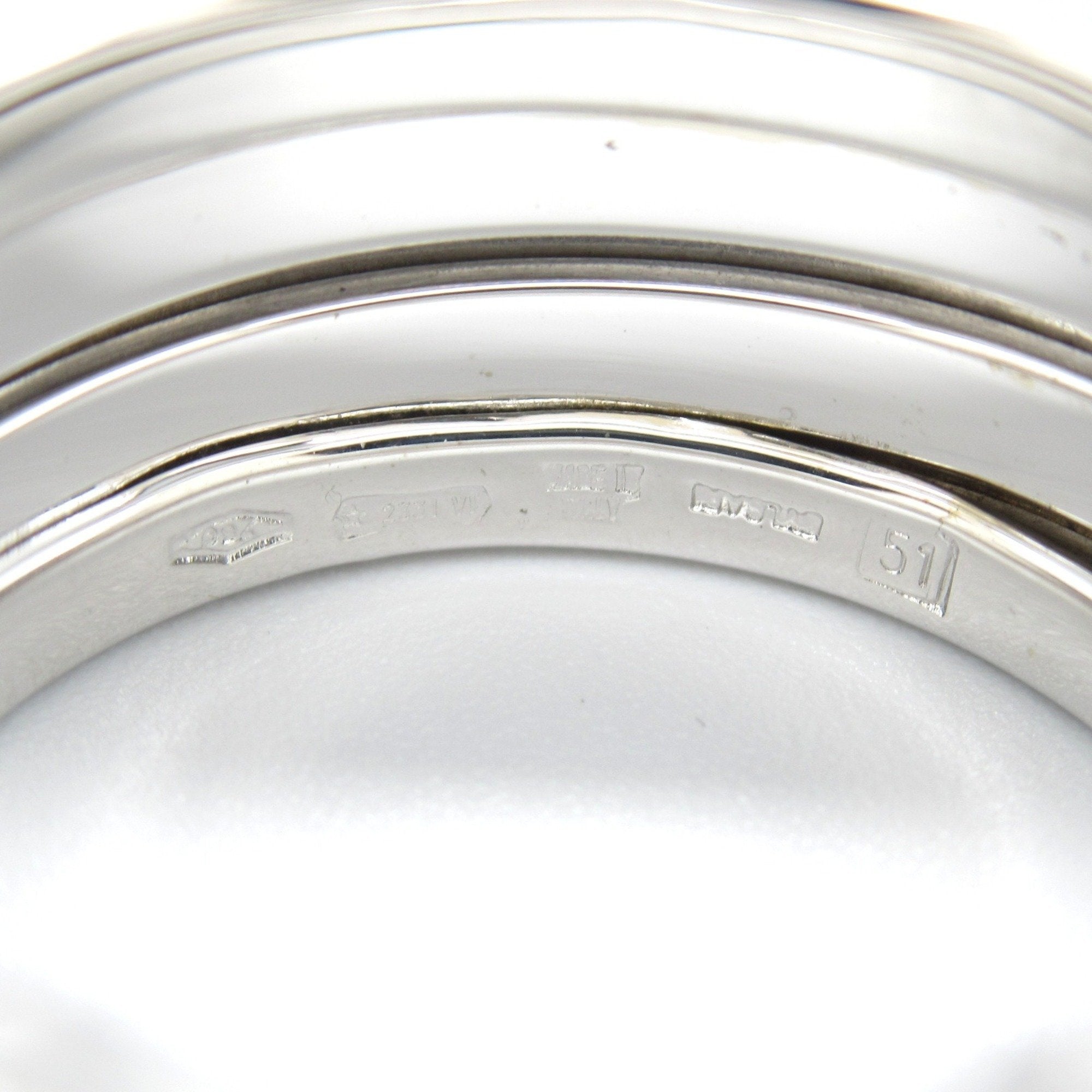 Bvlgari B.Zero1 Silver White Gold (18K) Band Ring (Pre-Owned)