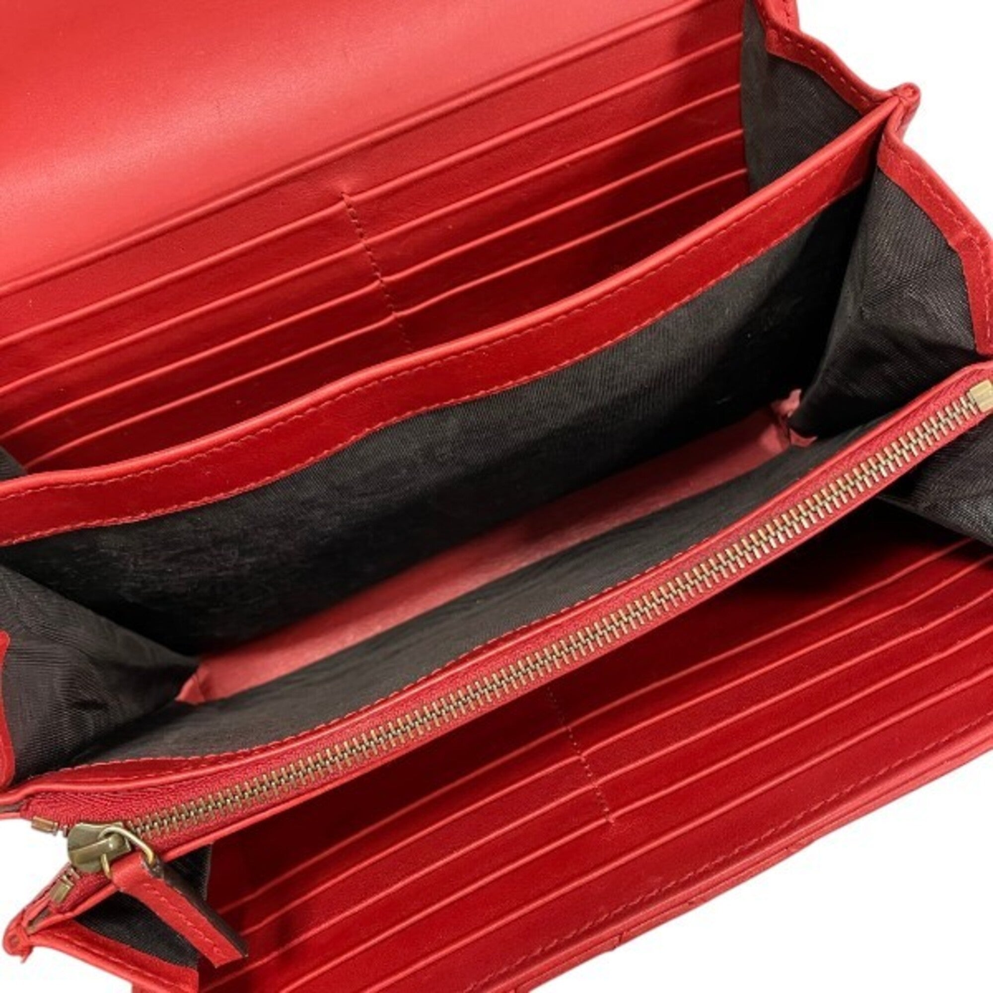Gucci Red Color Chain/Shoulder Wallet (Pre-Owned)