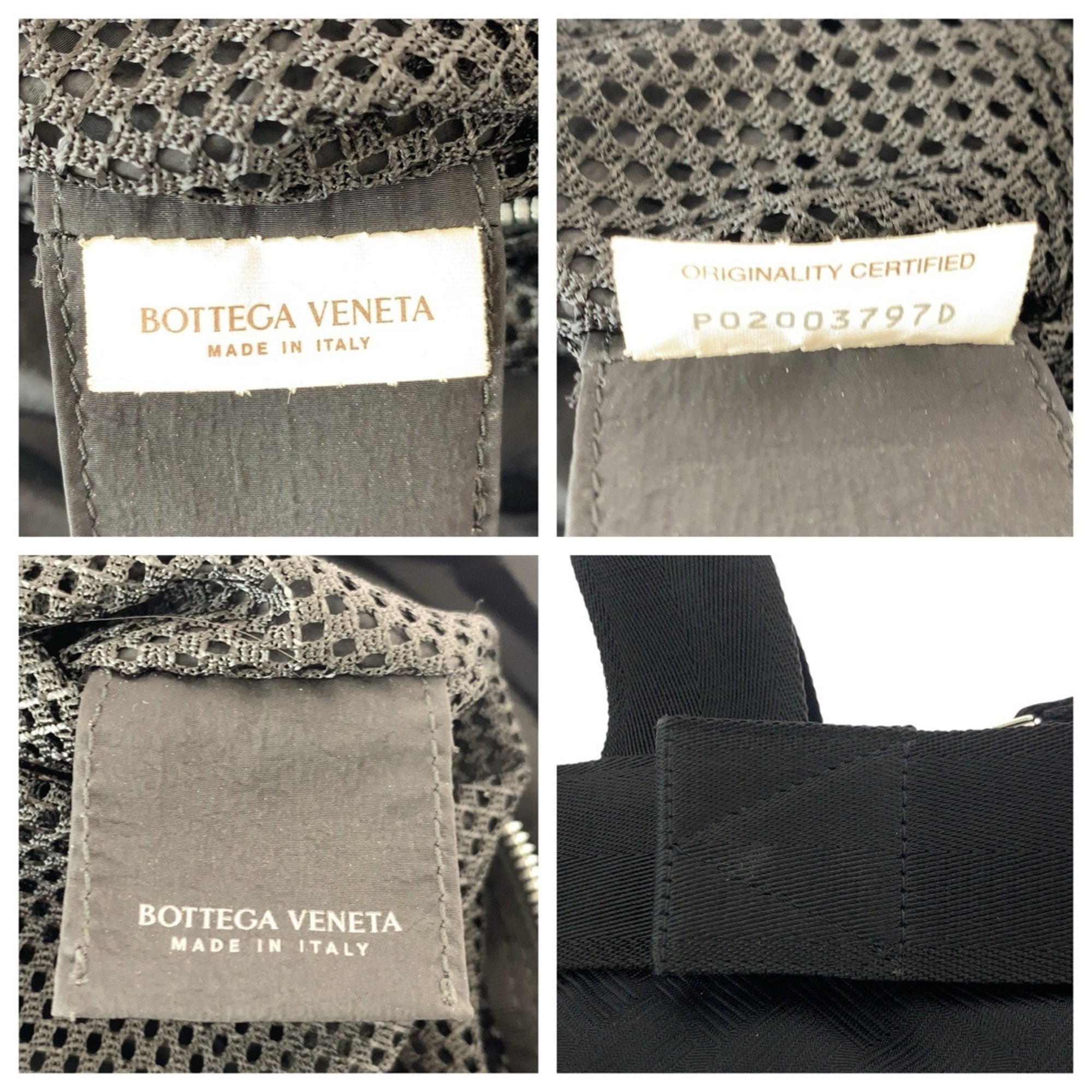 Bottega Veneta Black Nylon Tote Bag (Pre-Owned)