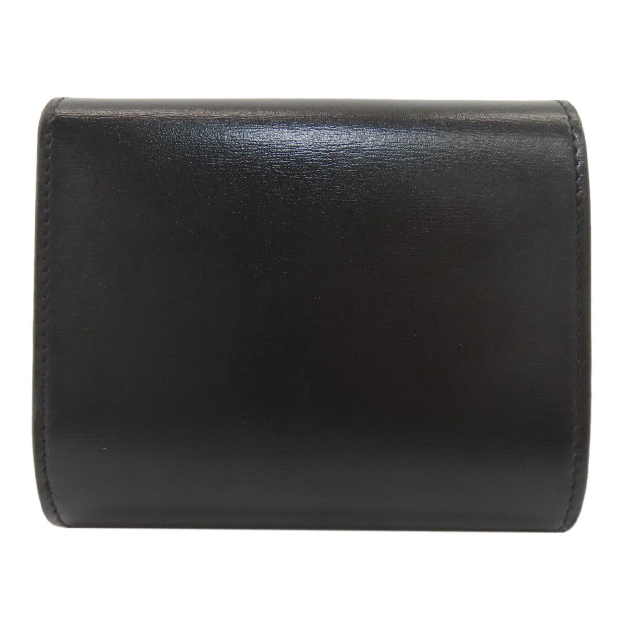Celine Black Leather Wallet (Tri-Fold) (Pre-Owned)