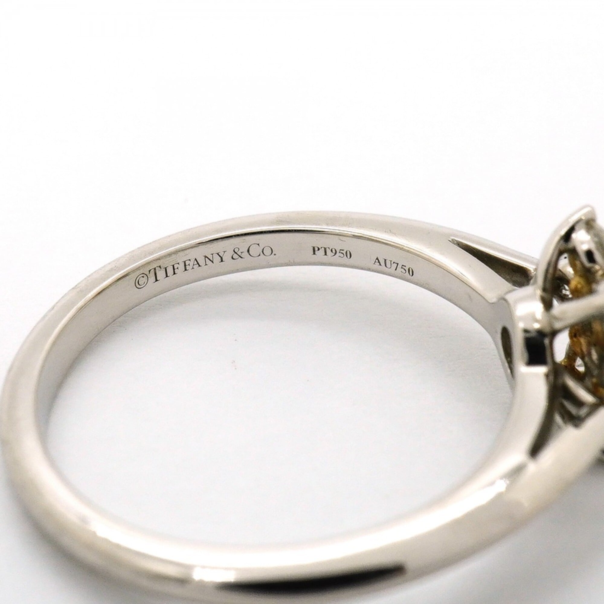 Tiffany Yellow Gold (18K) Platinum 950 Band Ring (Pre-Owned)
