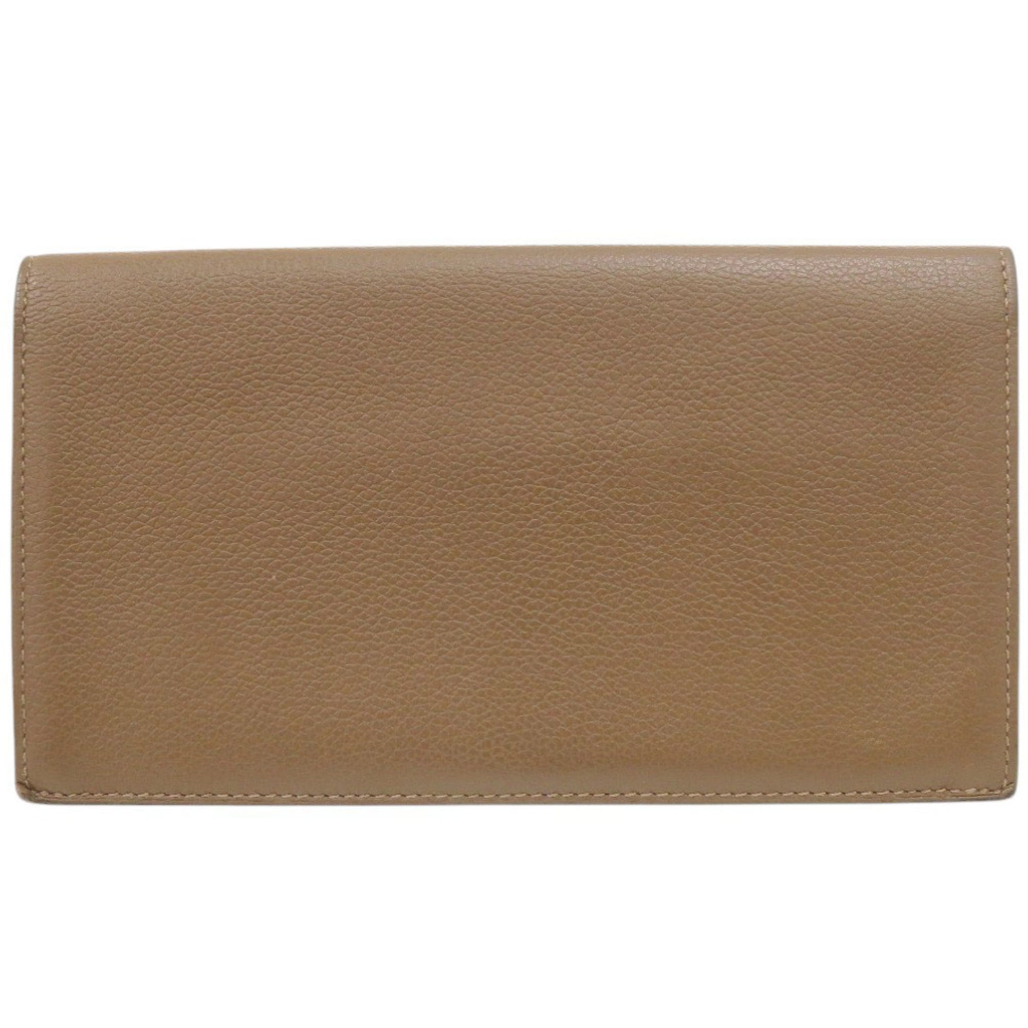 Hermes Brown Leather Long Wallet (Bi-Fold) (Pre-Owned)