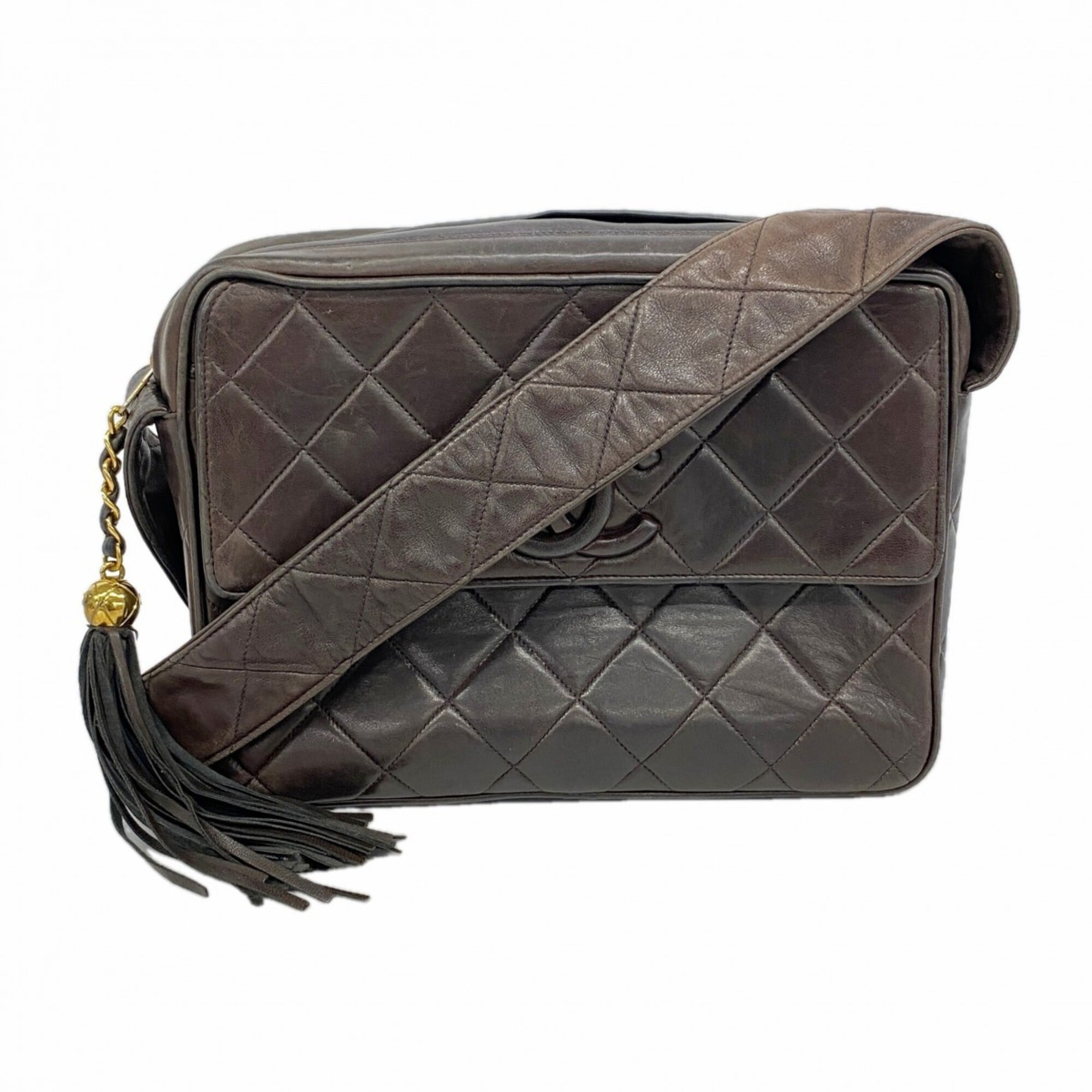 Chanel Black Leather Shoulder Bag (Pre-Owned)