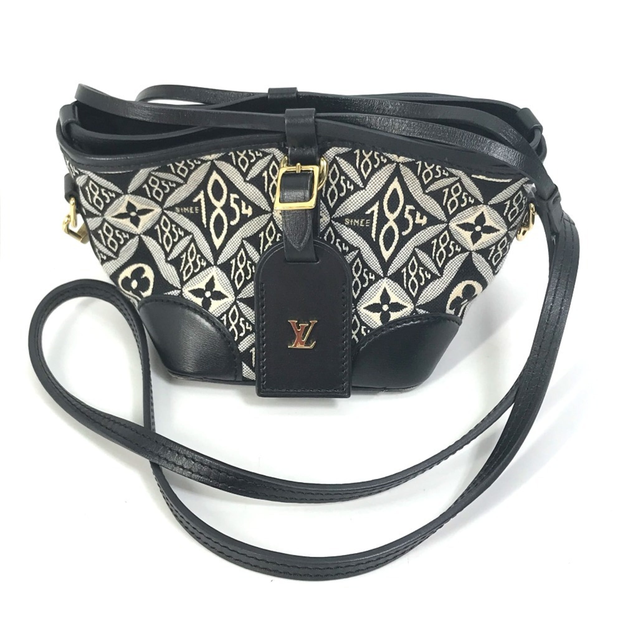 Louis Vuitton Black Noir Jacquard Pochette Shoulder Bag (Pre-Owned)