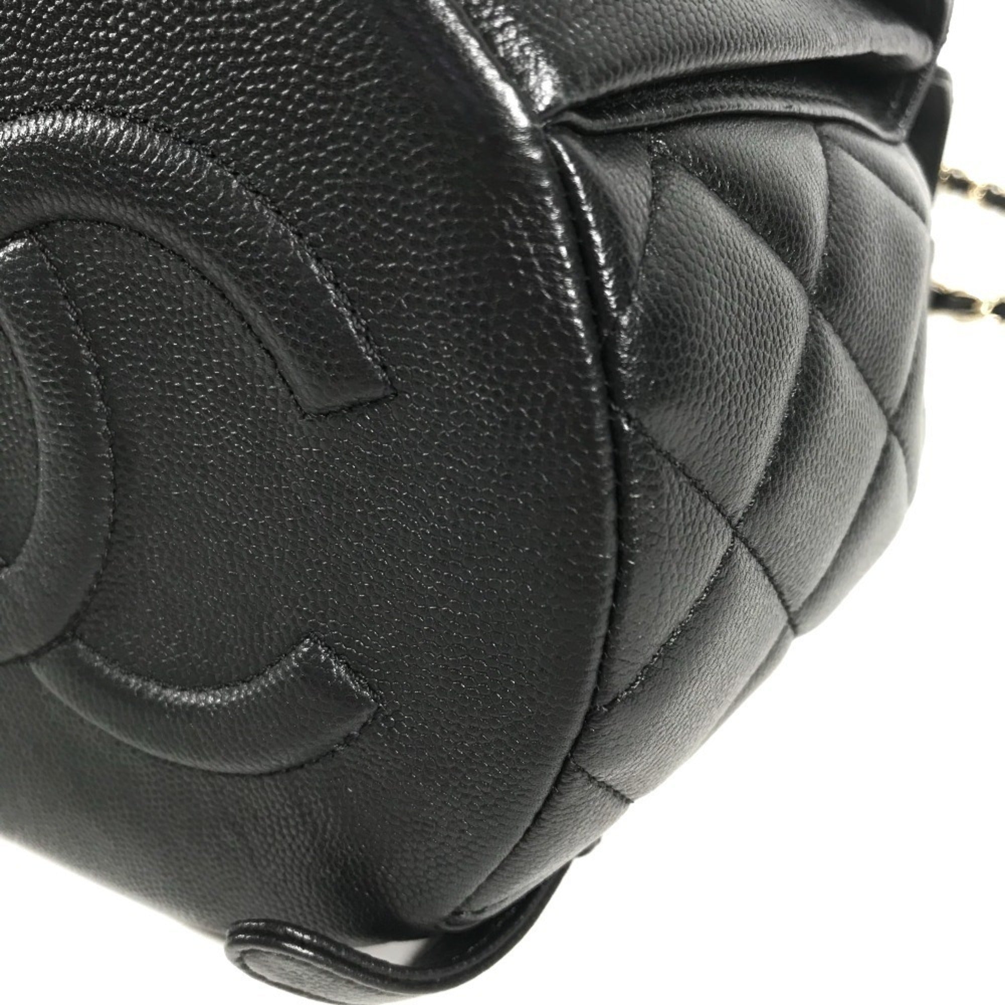 Chanel Black Grained Calfskin Backpack (Pre-Owned)