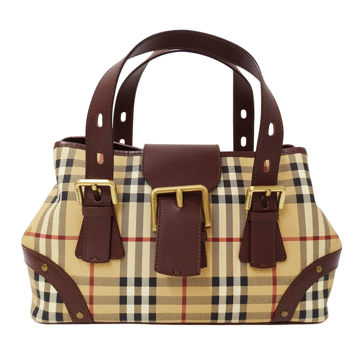 Burberry Beige Pvc Handbag (Pre-Owned)