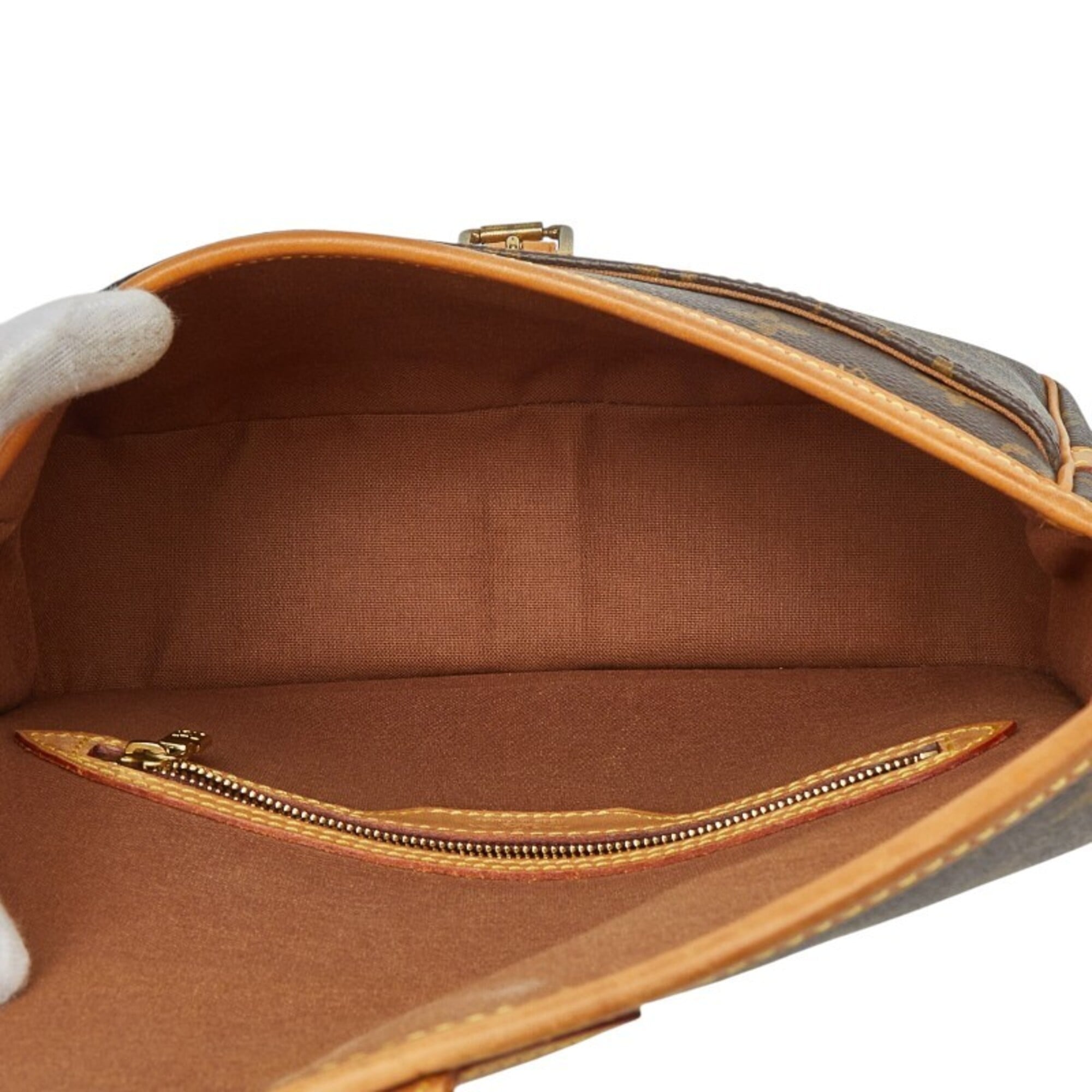 Louis Vuitton Brown Pvc Leather Shoulder Bag (Pre-Owned)