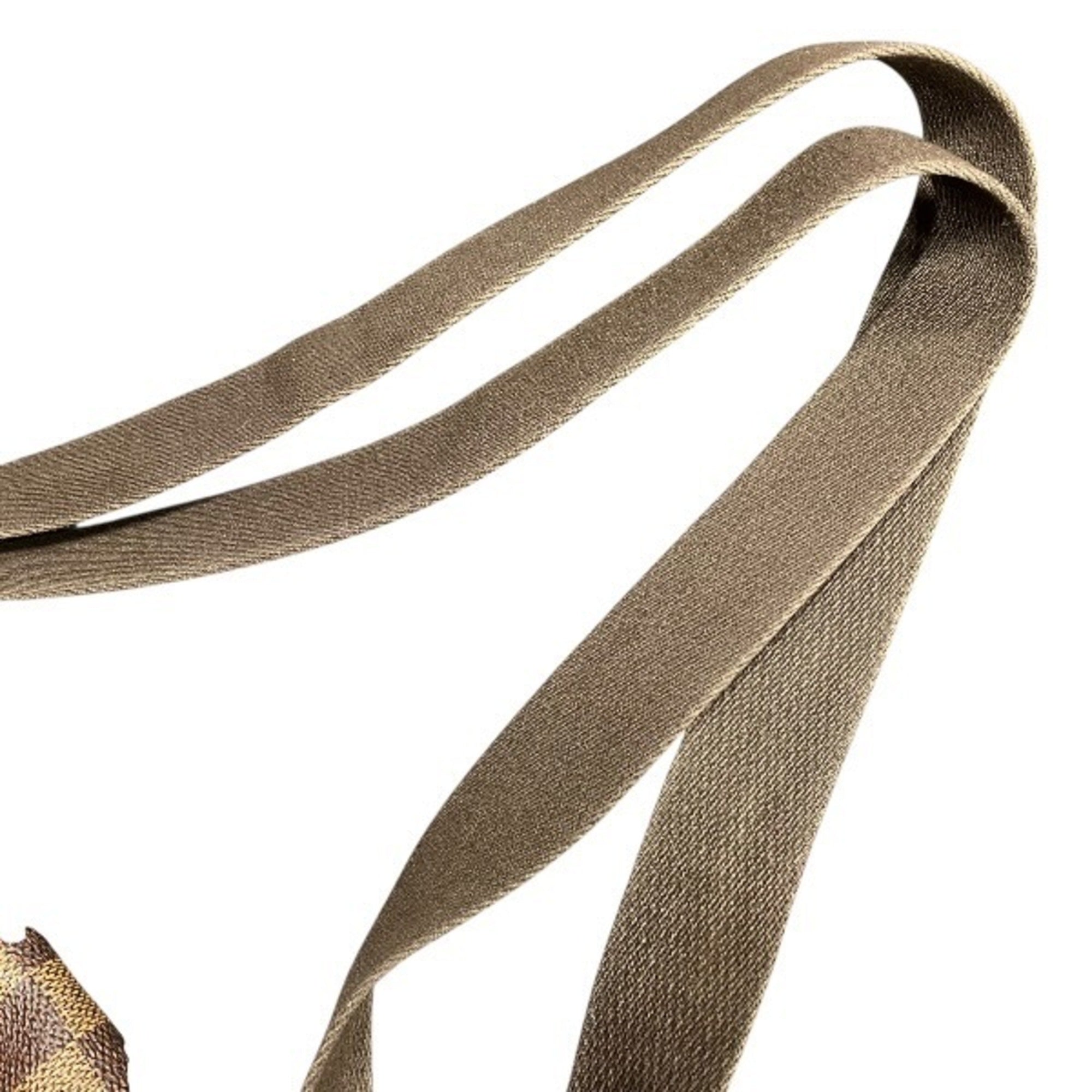 Louis Vuitton Brown Handbag Shoulder Bag (Pre-Owned)