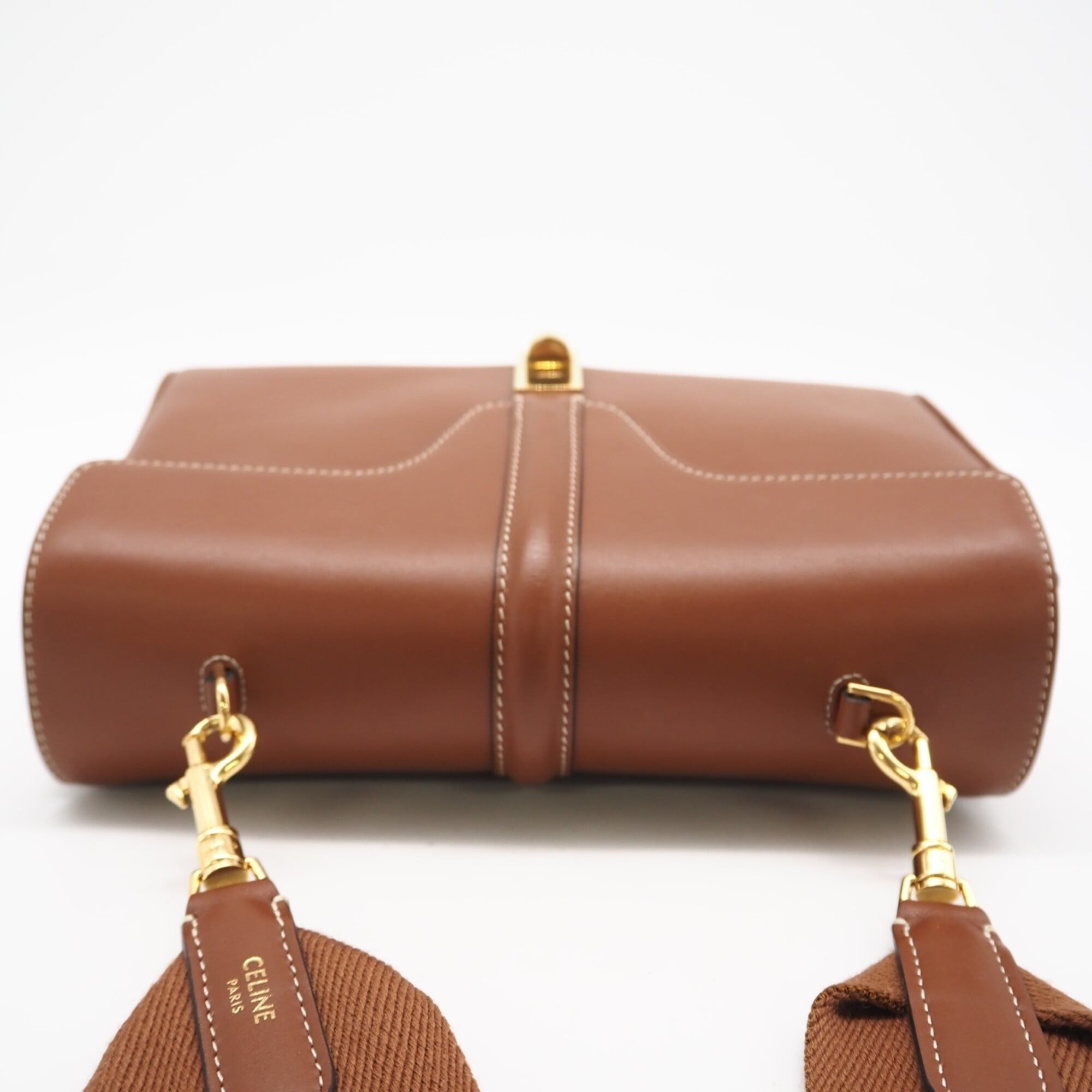 Celine Brown Leather Shoulder Bag (Pre-Owned)