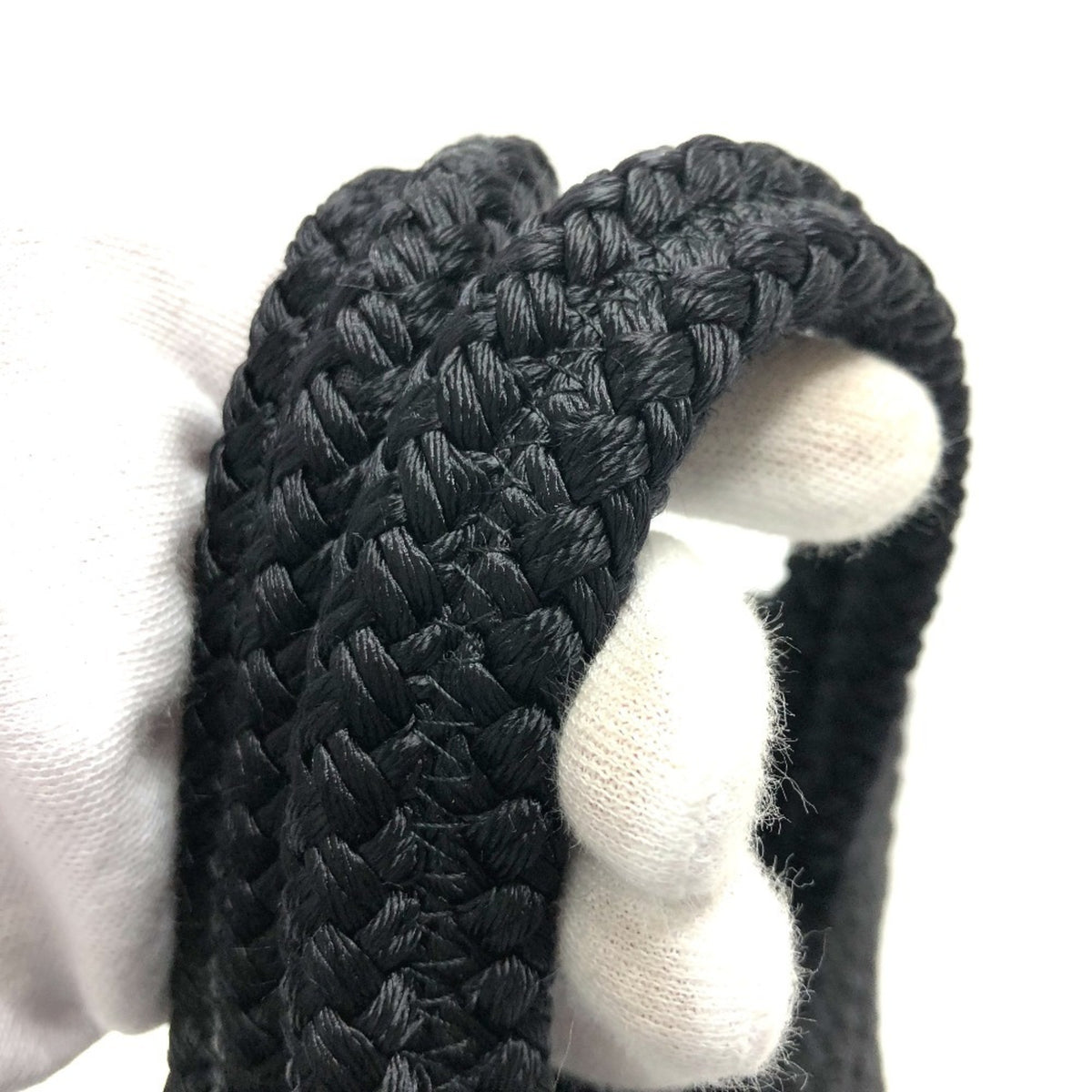 Balenciaga Black Nylon Leather Handbag Tote Bag (Pre-Owned)