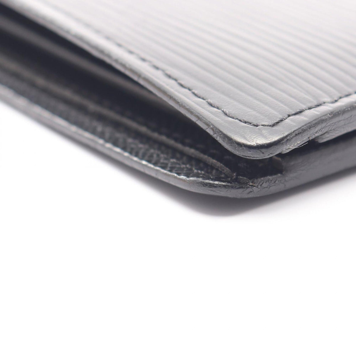 Louis Vuitton Black Noir Leather Wallet (Bi-Fold) (Pre-Owned)