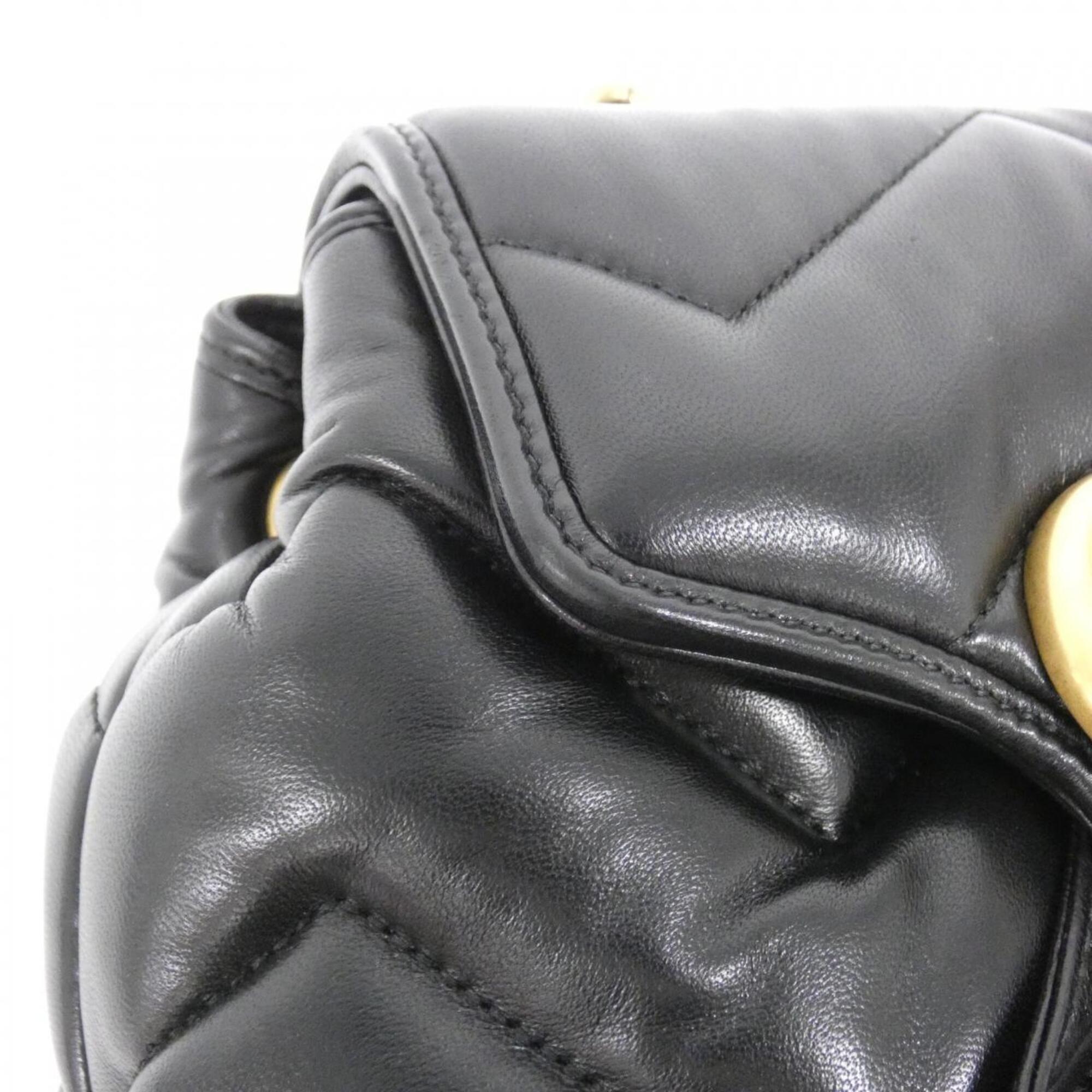 Gucci Black Quilting Leather Backpack (Pre-Owned)