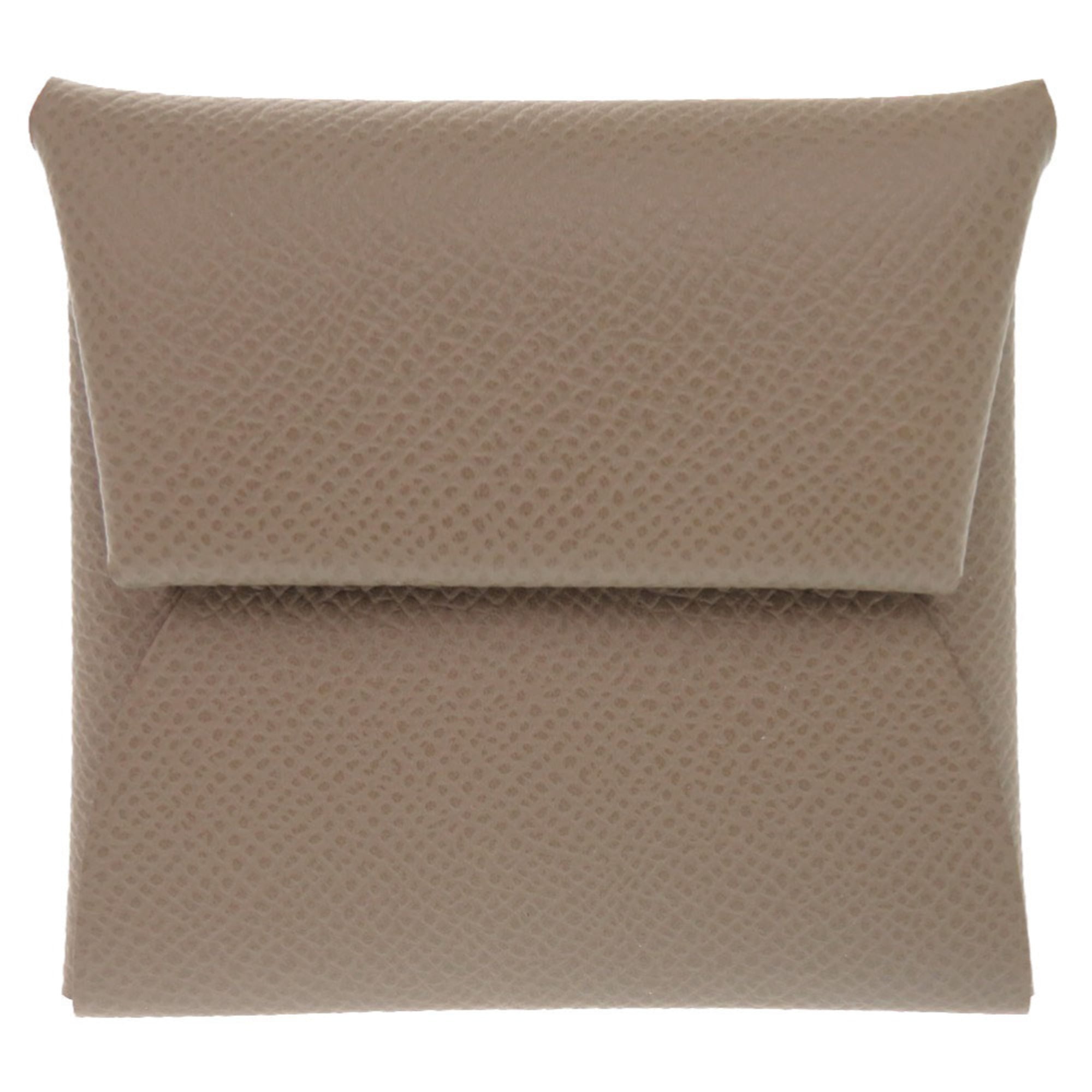 Hermes Etoupe Gray Epsom Leather Coin Purse/Coin Case (Pre-Owned)