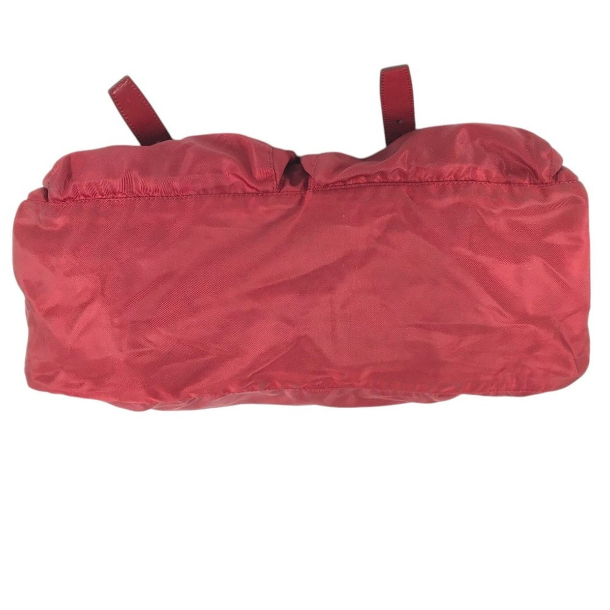 Prada Bordeaux Red Color Nylon Shoulder Bag (Pre-Owned)