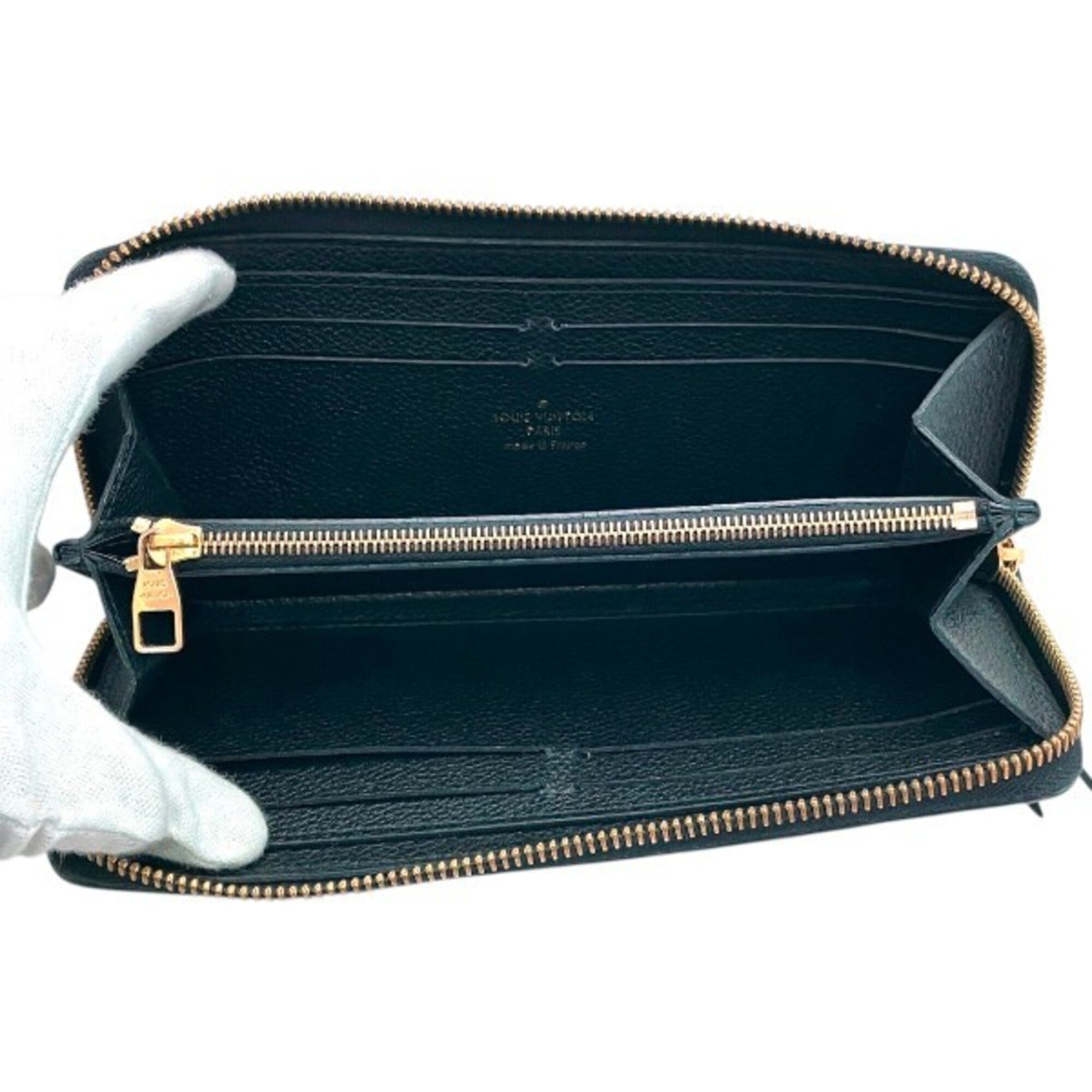 Louis Vuitton Black Noir Leather Coin Purse/Coin Case (Pre-Owned)