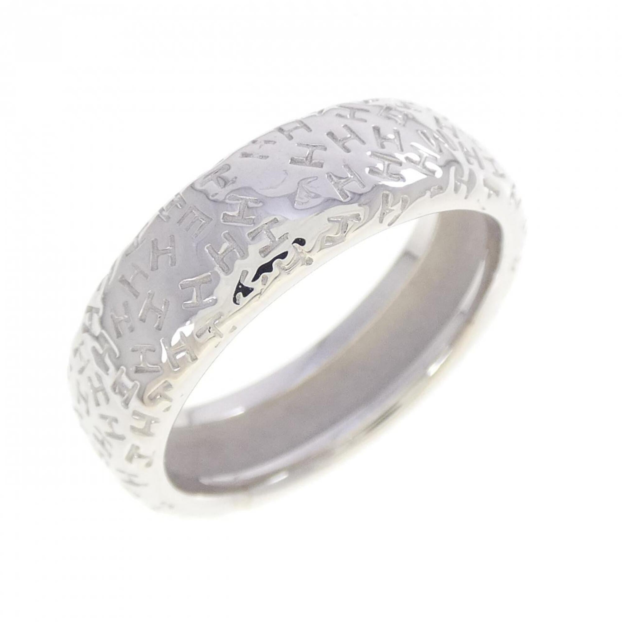 Hermes White Gold (18K) Band Ring (Pre-Owned)