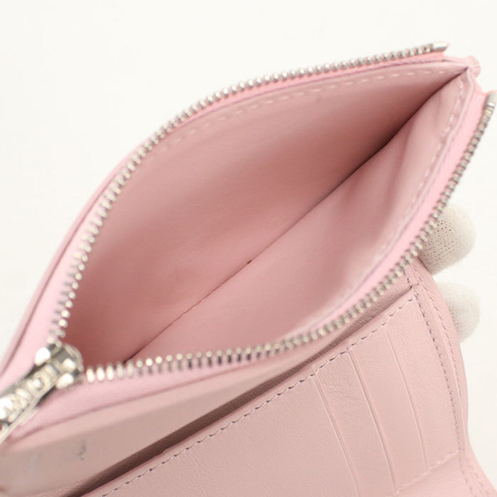 Loewe Pink Leather Wallet (Tri-Fold) (Pre-Owned)