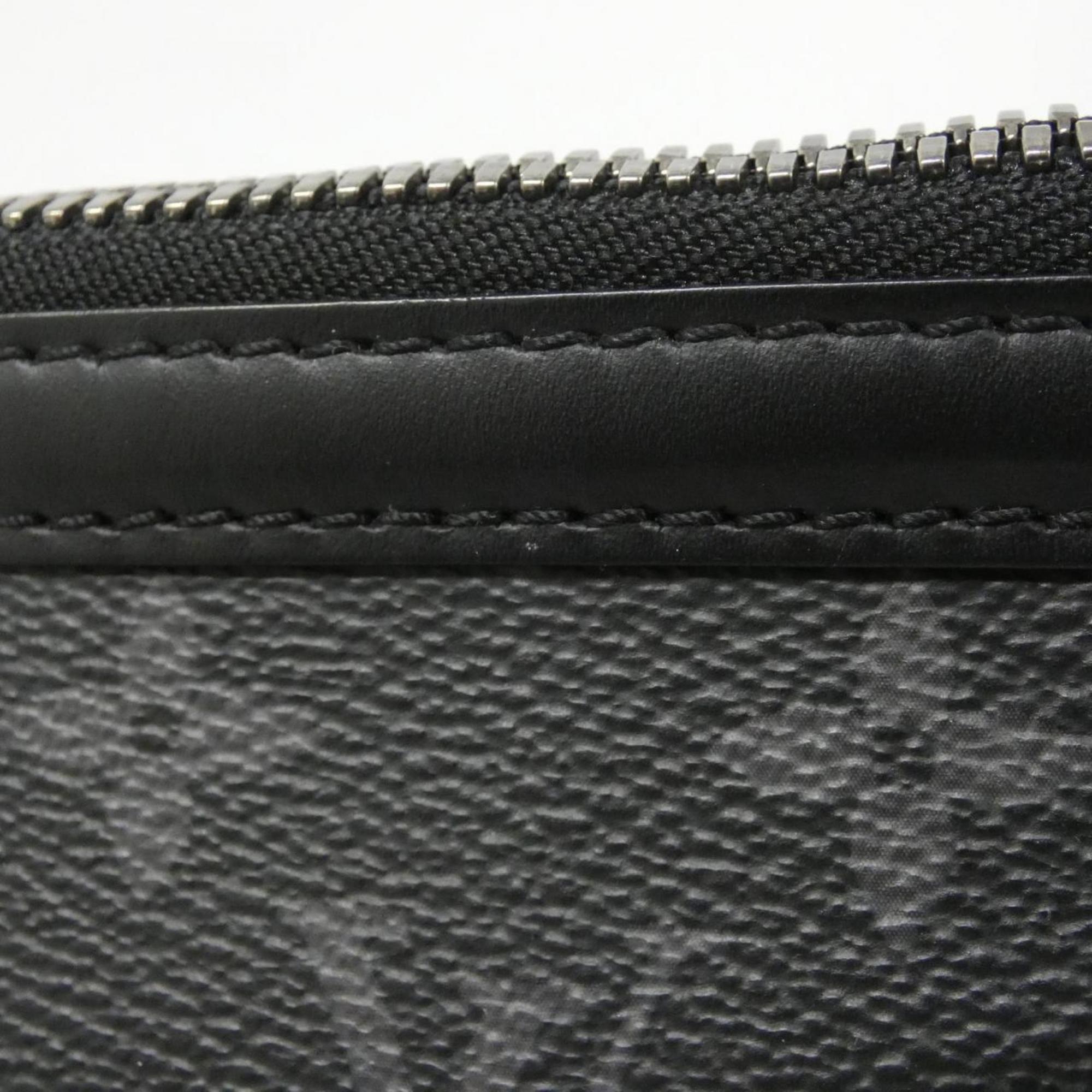 Louis Vuitton Black Coated Canvas Shoulder Bag (Pre-Owned)