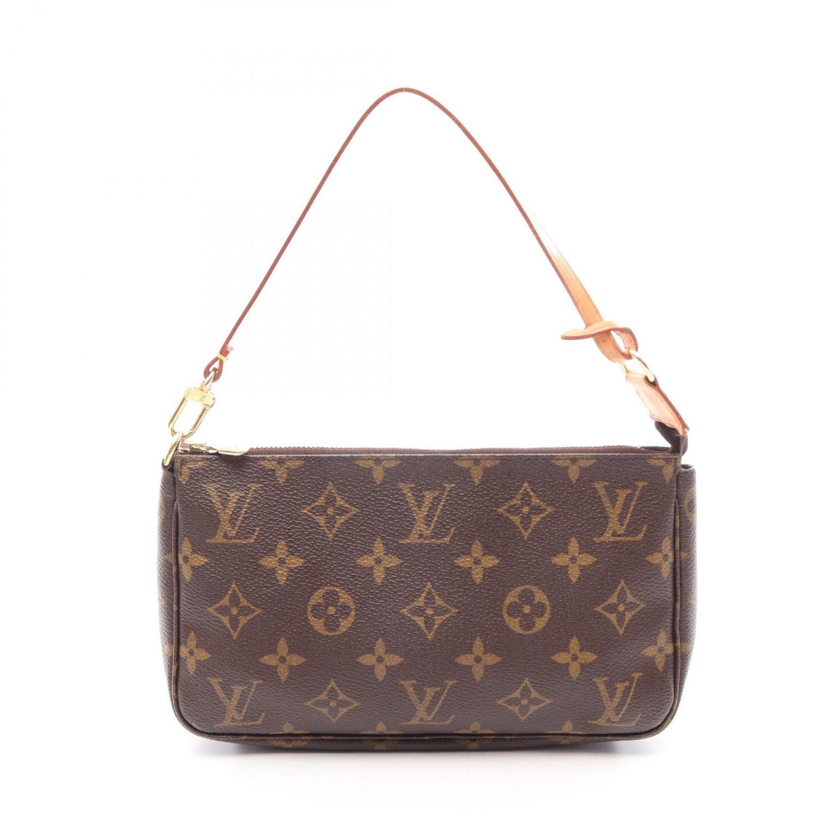 Louis Vuitton Brown Coated Canvas Leather Handbag (Pre-Owned)