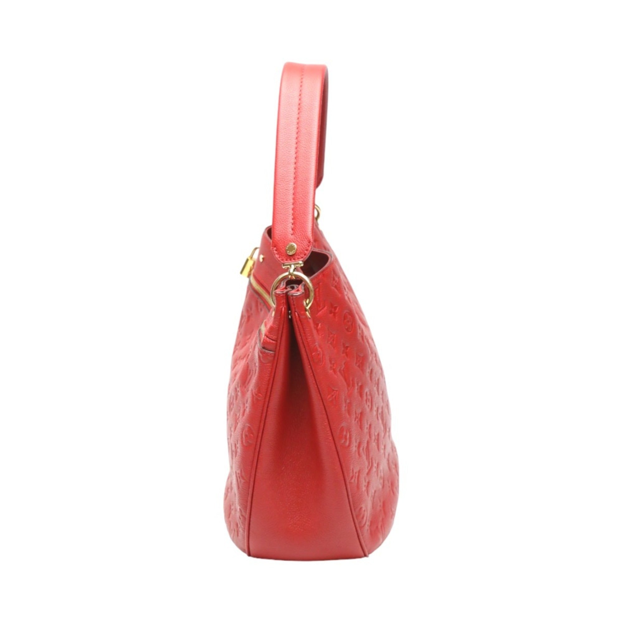 Louis Vuitton Red Color Monogram Empreinte Handbag (Pre-Owned)