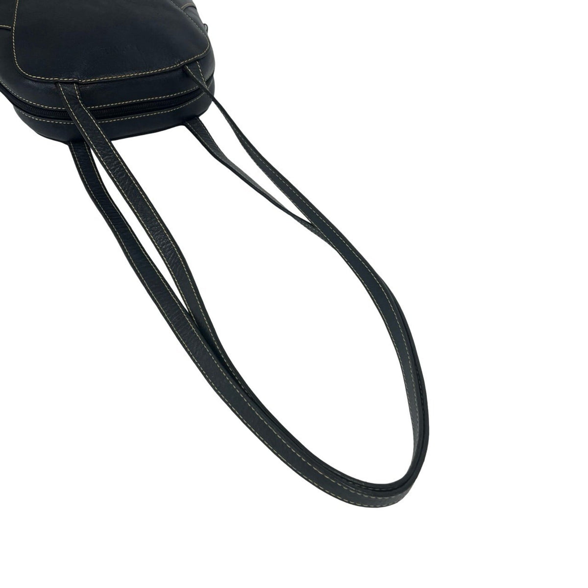 Loewe Navy Leather Shoulder Bag Tote Bag (Pre-Owned)