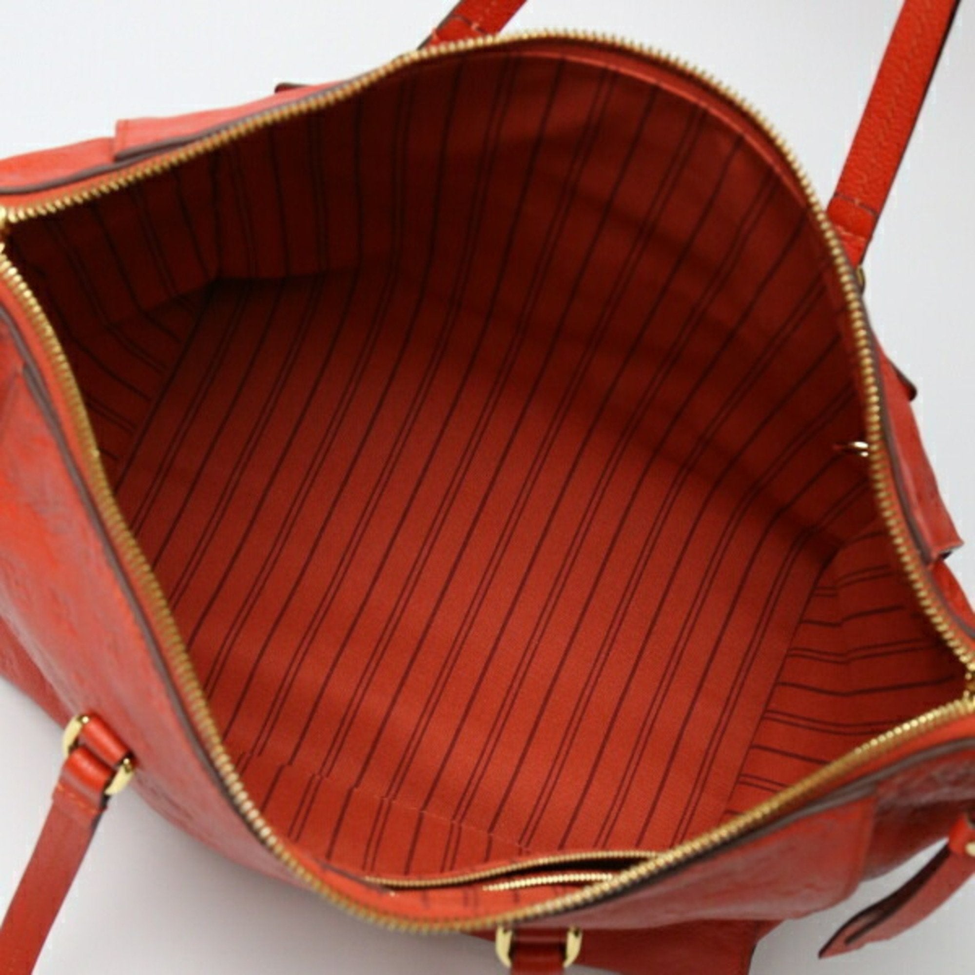 Louis Vuitton Red Color Monogram Empreinte Shoulder Bag Tote Bag (Pre-Owned)