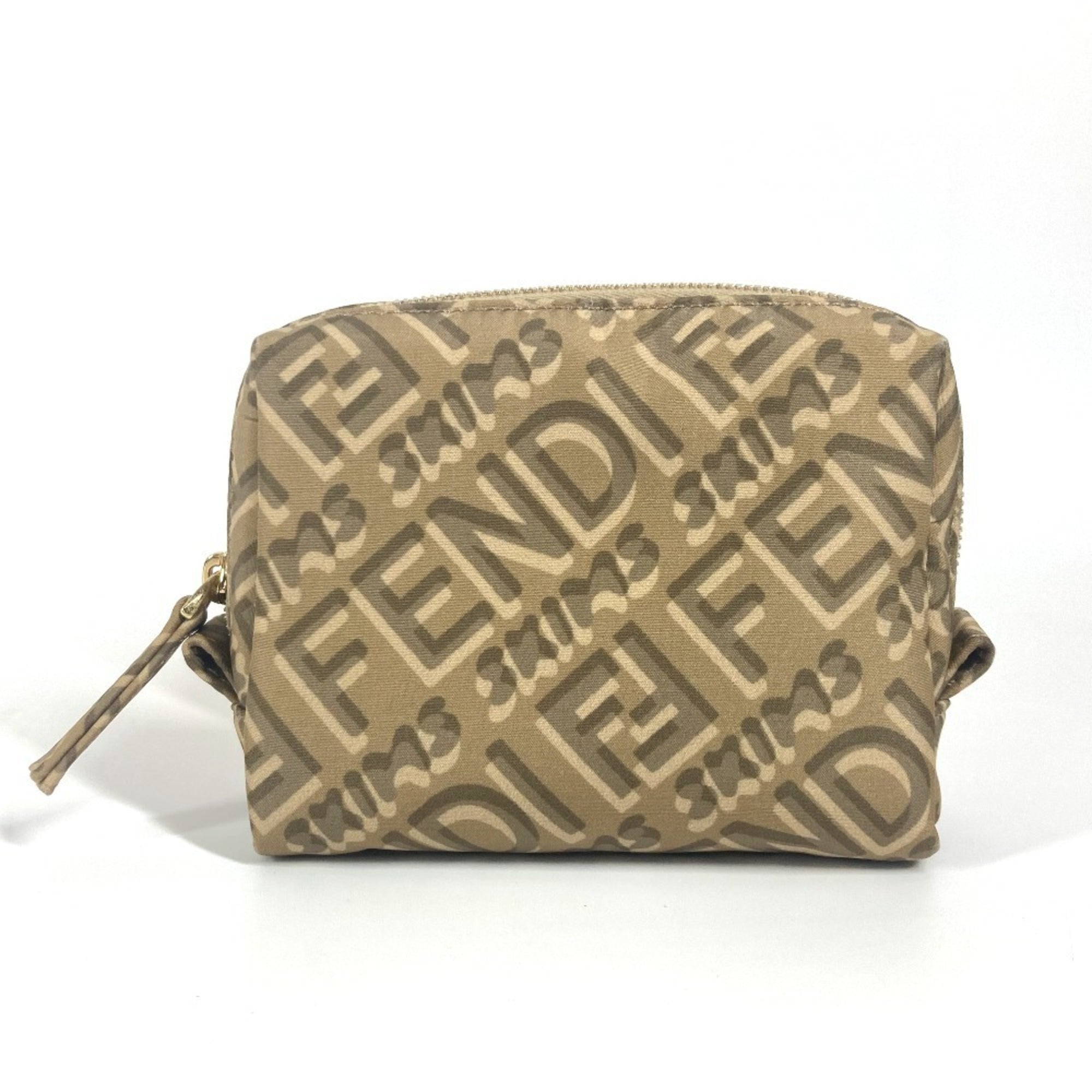 Fendi Beige Nylon Pouch (Pre-Owned)
