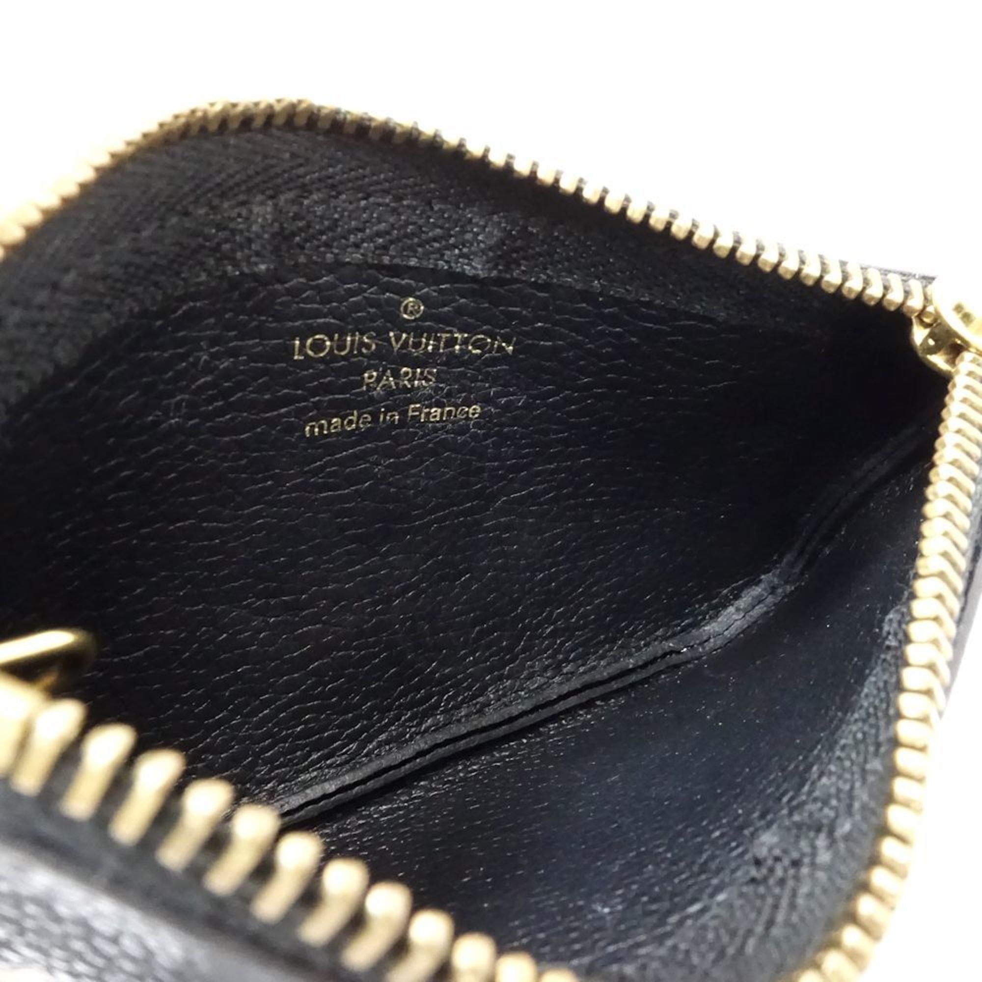 Louis Vuitton Monogram Empreinte Beige Black Leather Coin Purse/Coin Case (Pre-Owned)