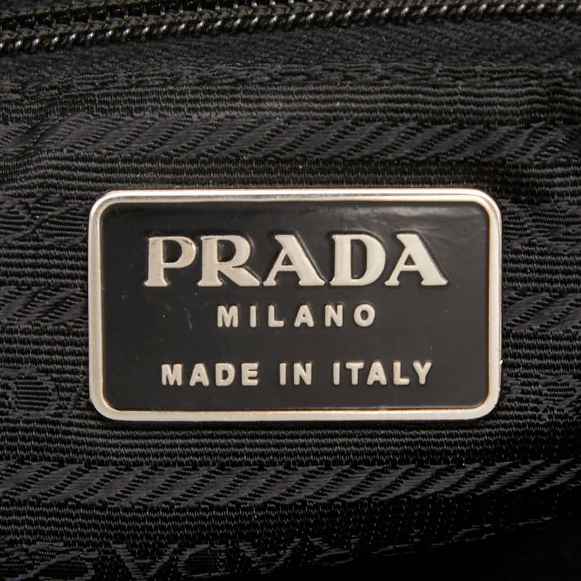 Prada Green Nylon Shoulder Bag Tote Bag (Pre-Owned)