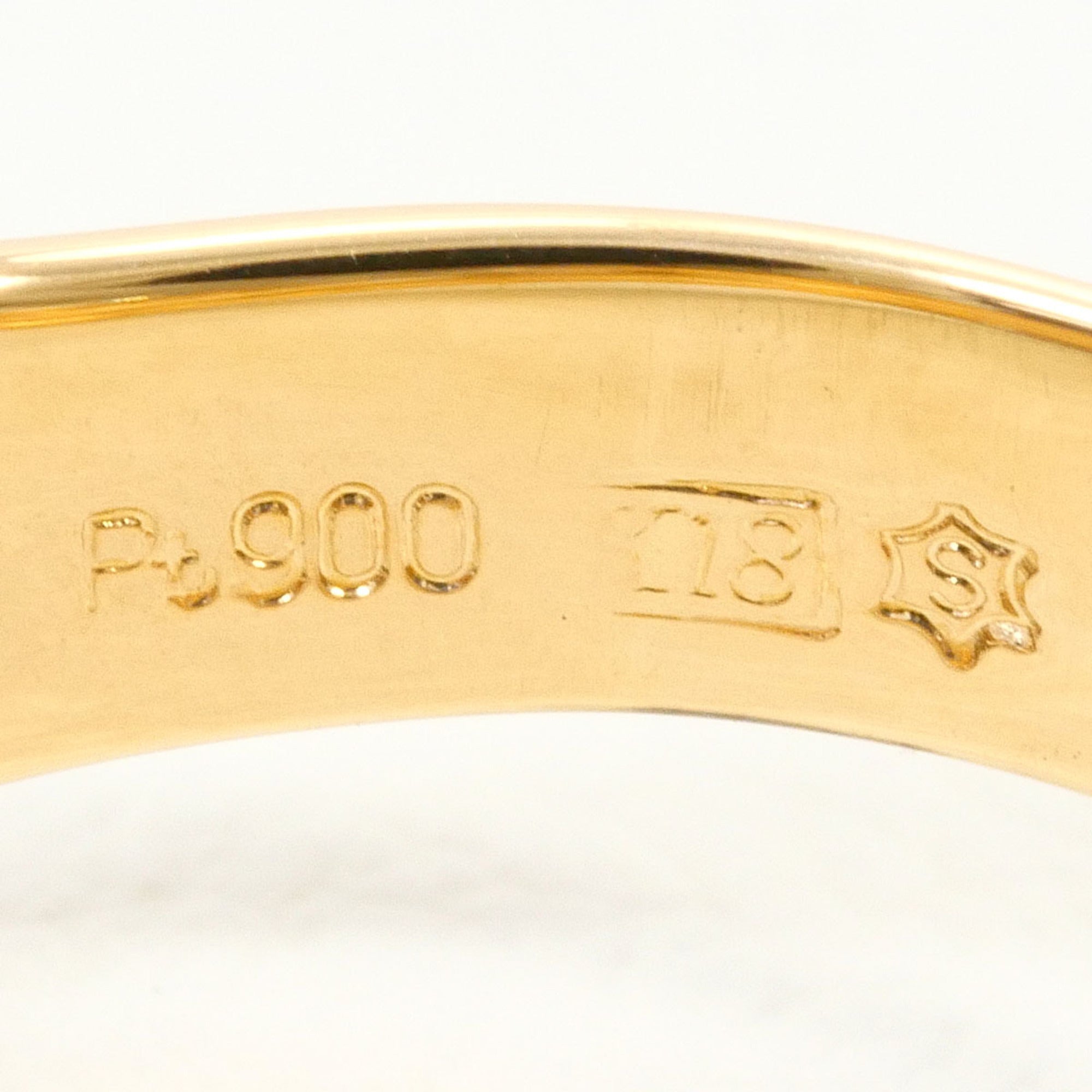 Unbranded Platinum Yellow Gold Yellow Gold (18K) Platinum 900 Band Ring (Pre-Owned)
