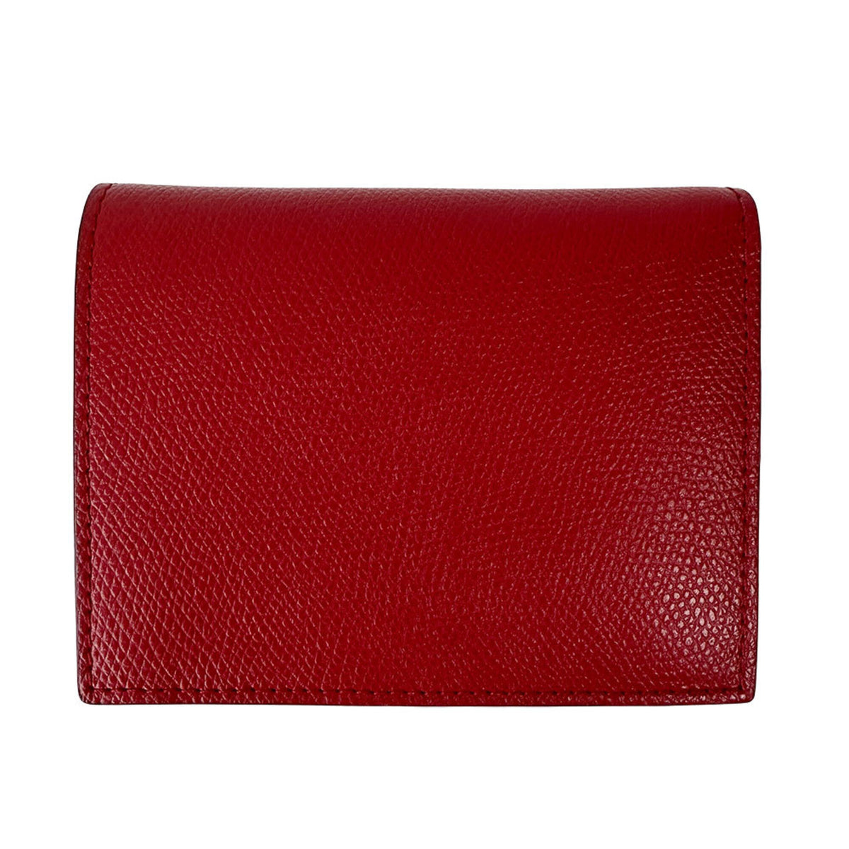 Fendi Red Color Leather Wallet (Bi-Fold) (Pre-Owned)