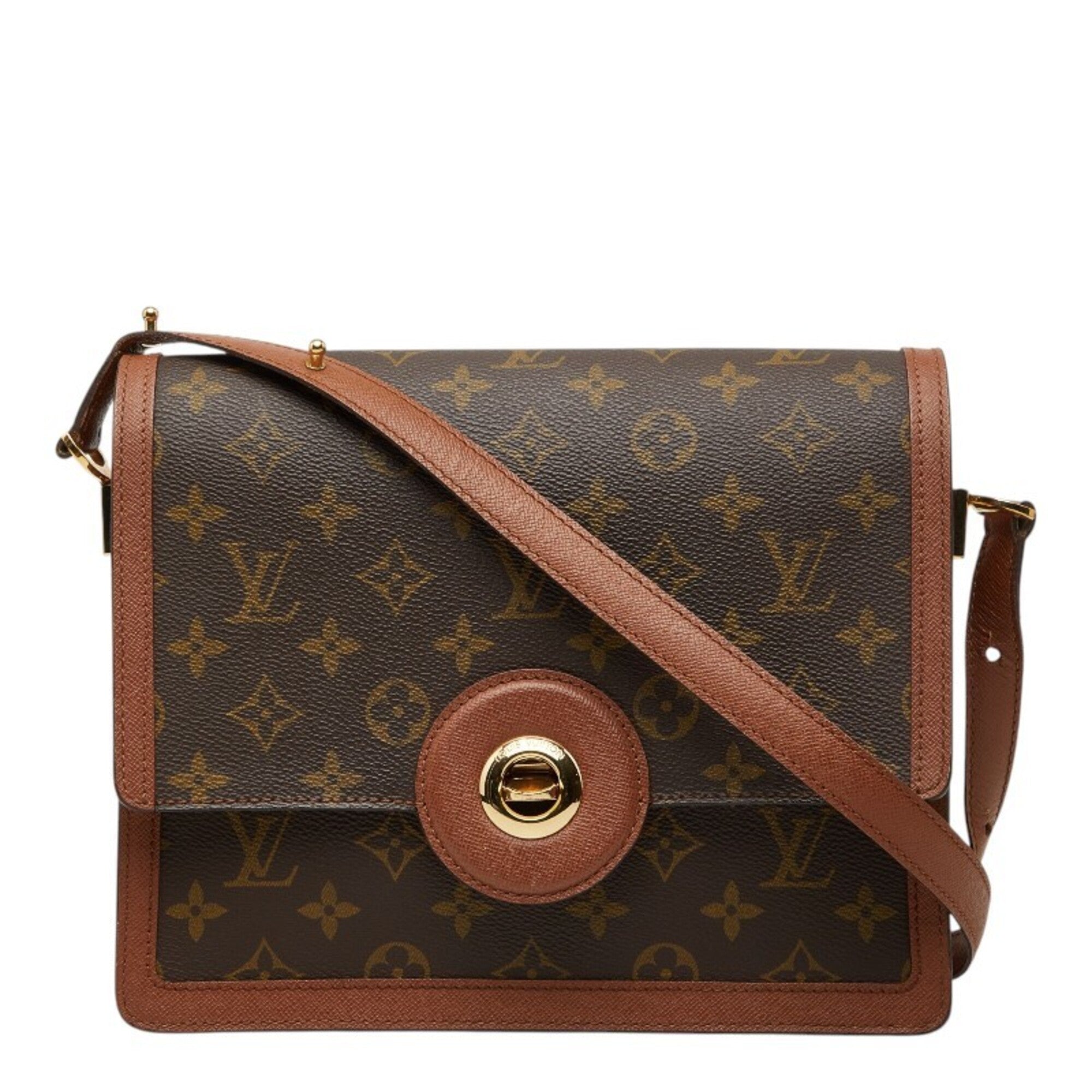 Louis Vuitton Brown Pvc Leather Shoulder Bag (Pre-Owned)