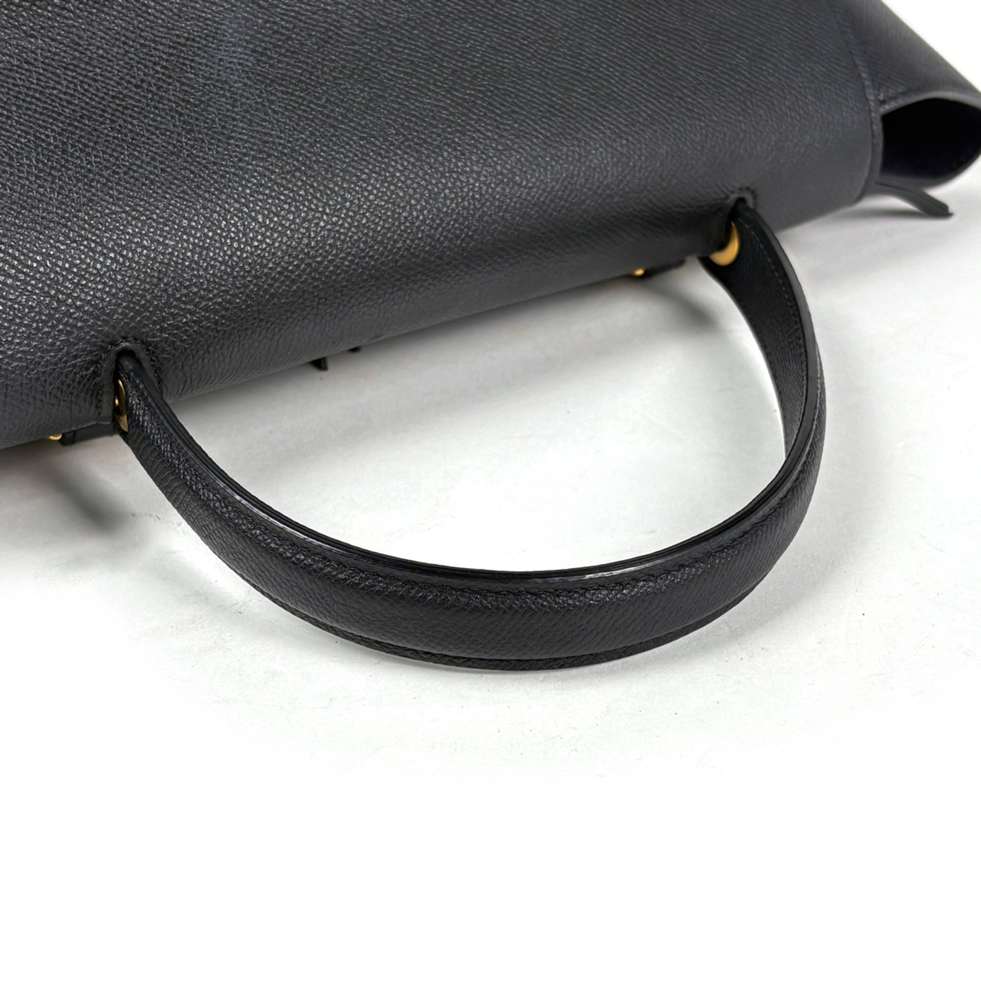 Celine Black Leather Handbag Shoulder Bag (Pre-Owned)