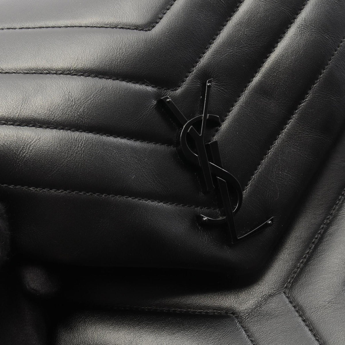 Yves Saint Laurent Black Leather Handbag Shoulder Bag (Pre-Owned)