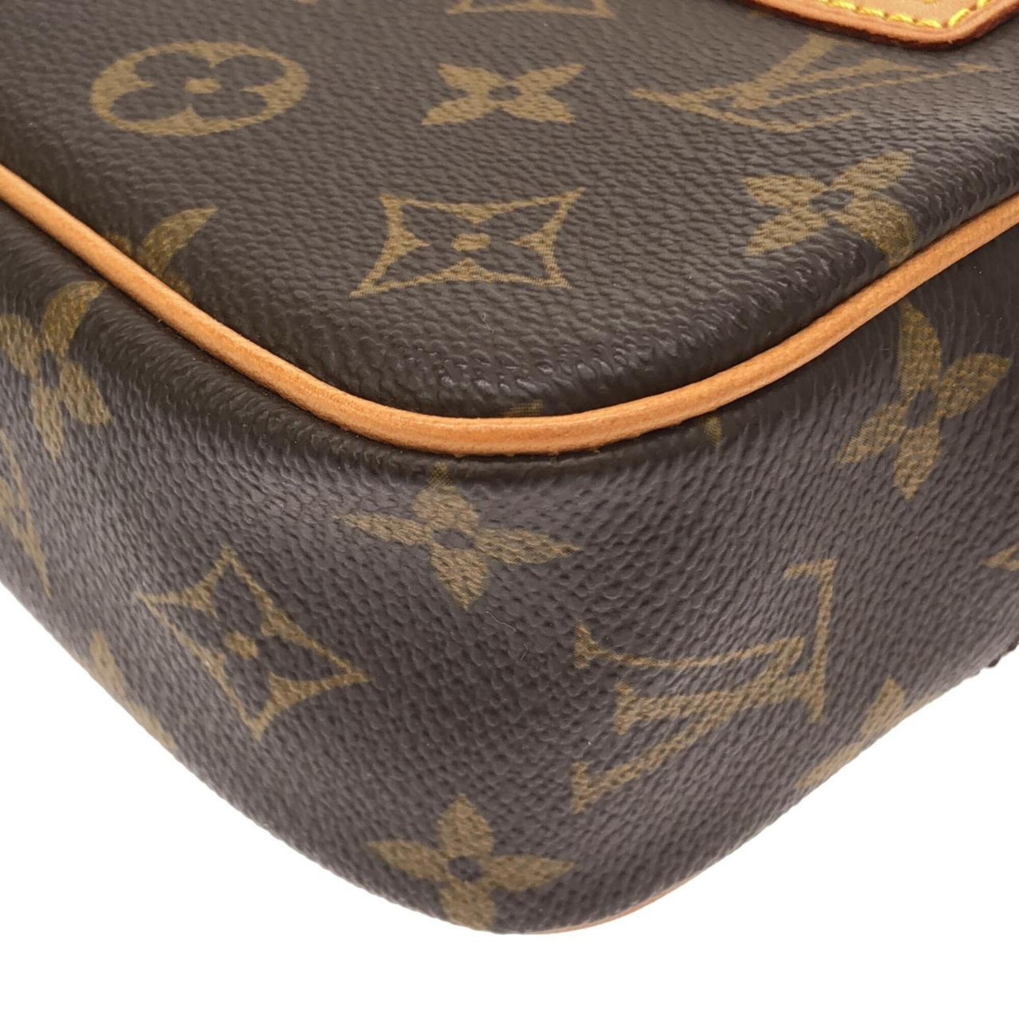 Louis Vuitton Brown Coated Canvas Pochette Shoulder Bag (Pre-Owned)