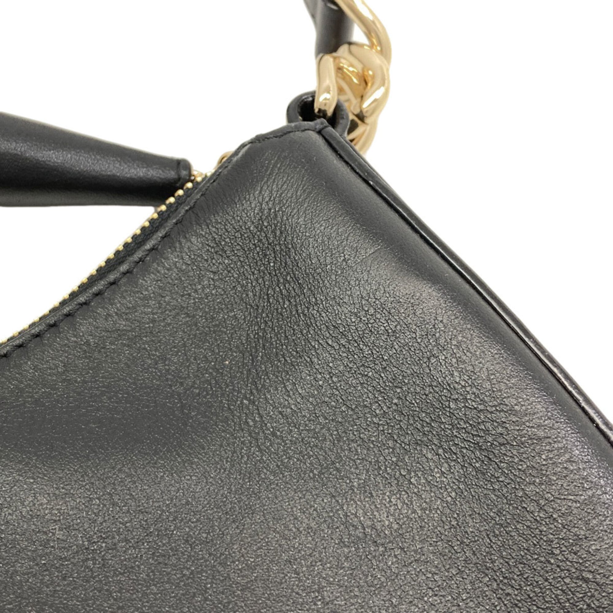 Jimmy Choo Black Leather Shoulder Bag (Pre-Owned)