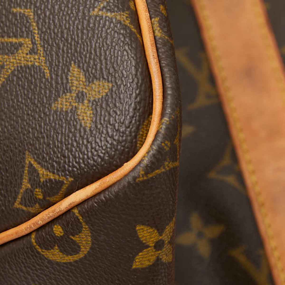 Louis Vuitton Monogram Brown Pvc Leather Boston Bag (Pre-Owned)